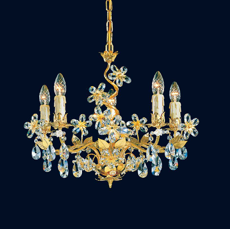 5 Light Gold Chandelier – The Lightcouture With Regard To Thresa 5 Light Shaded Chandeliers (Photo 22 of 30)