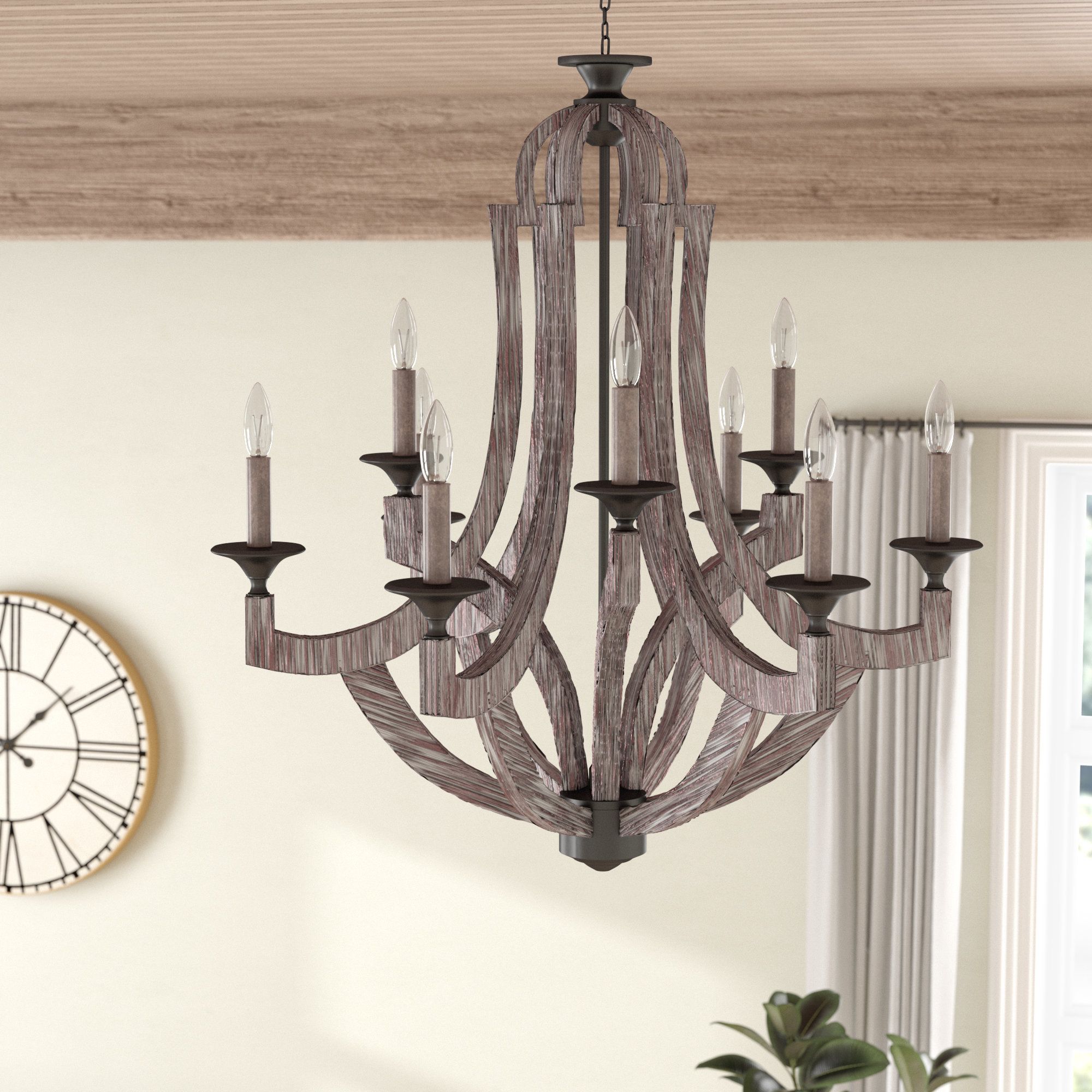 9 Light Candle Chandelier | Wayfair Pertaining To Giverny 9 Light Candle Style Chandeliers (View 25 of 30)