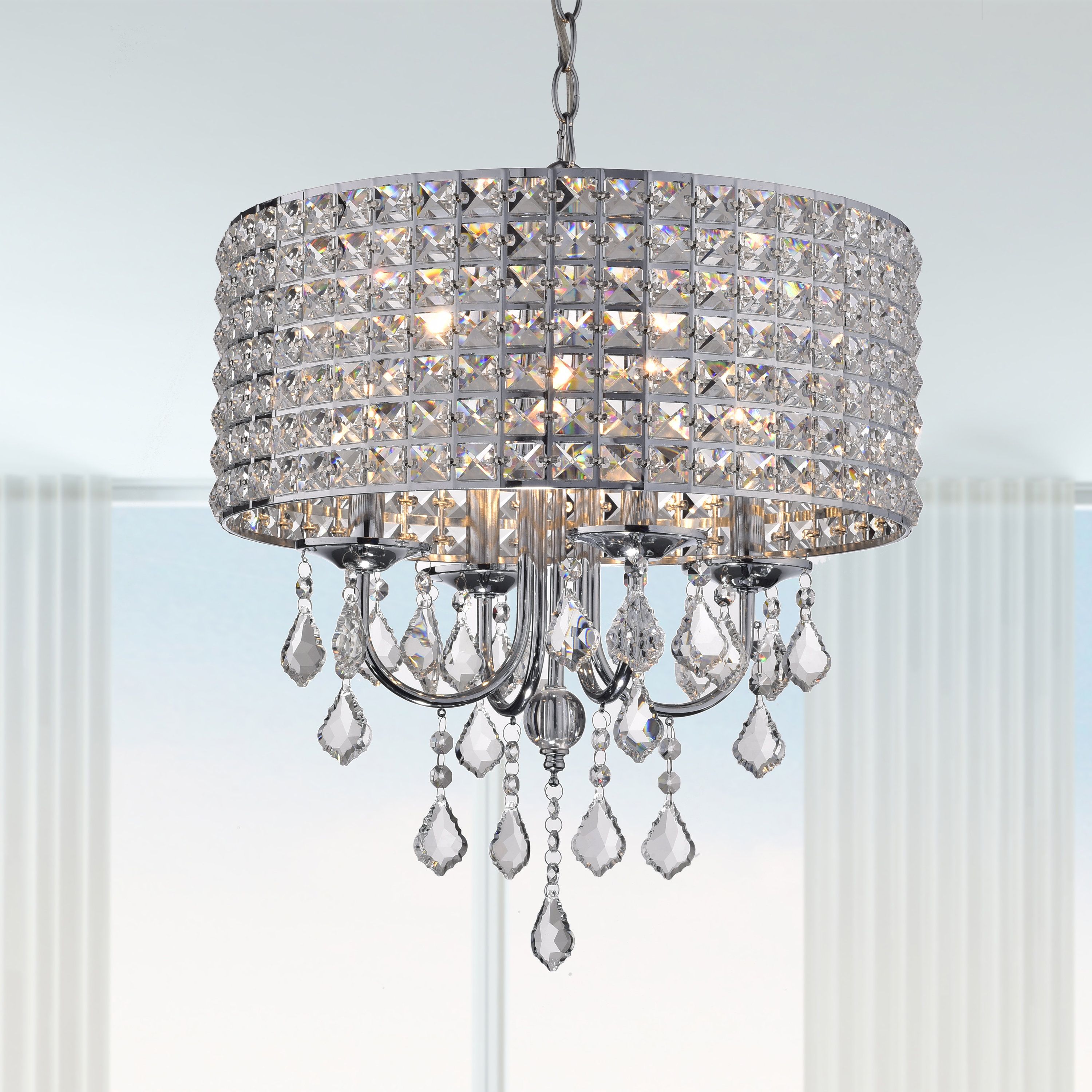 Albano 4 Light Crystal Chandelier Intended For Sinead 4 Light Chandeliers (View 10 of 30)