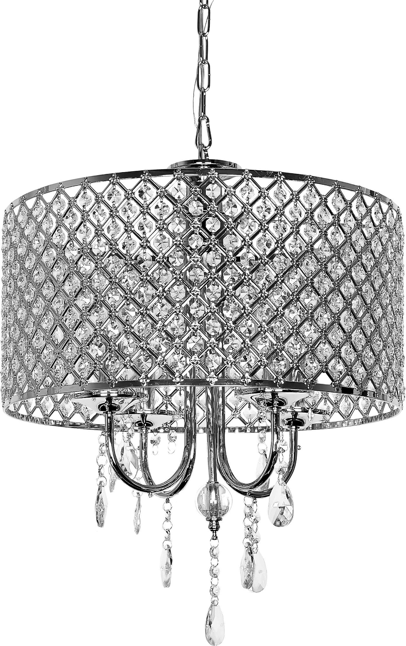 Aldgate 4 Light Crystal Chandelier With Gisselle 4 Light Drum Chandeliers (Photo 27 of 30)