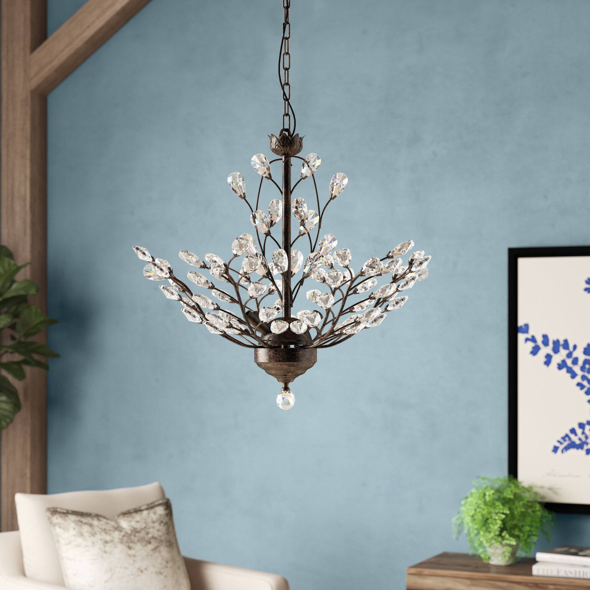 Alijah 4 Light Led Candle Style Chandelier Pertaining To Aldora 4 Light Candle Style Chandeliers (Photo 15 of 30)