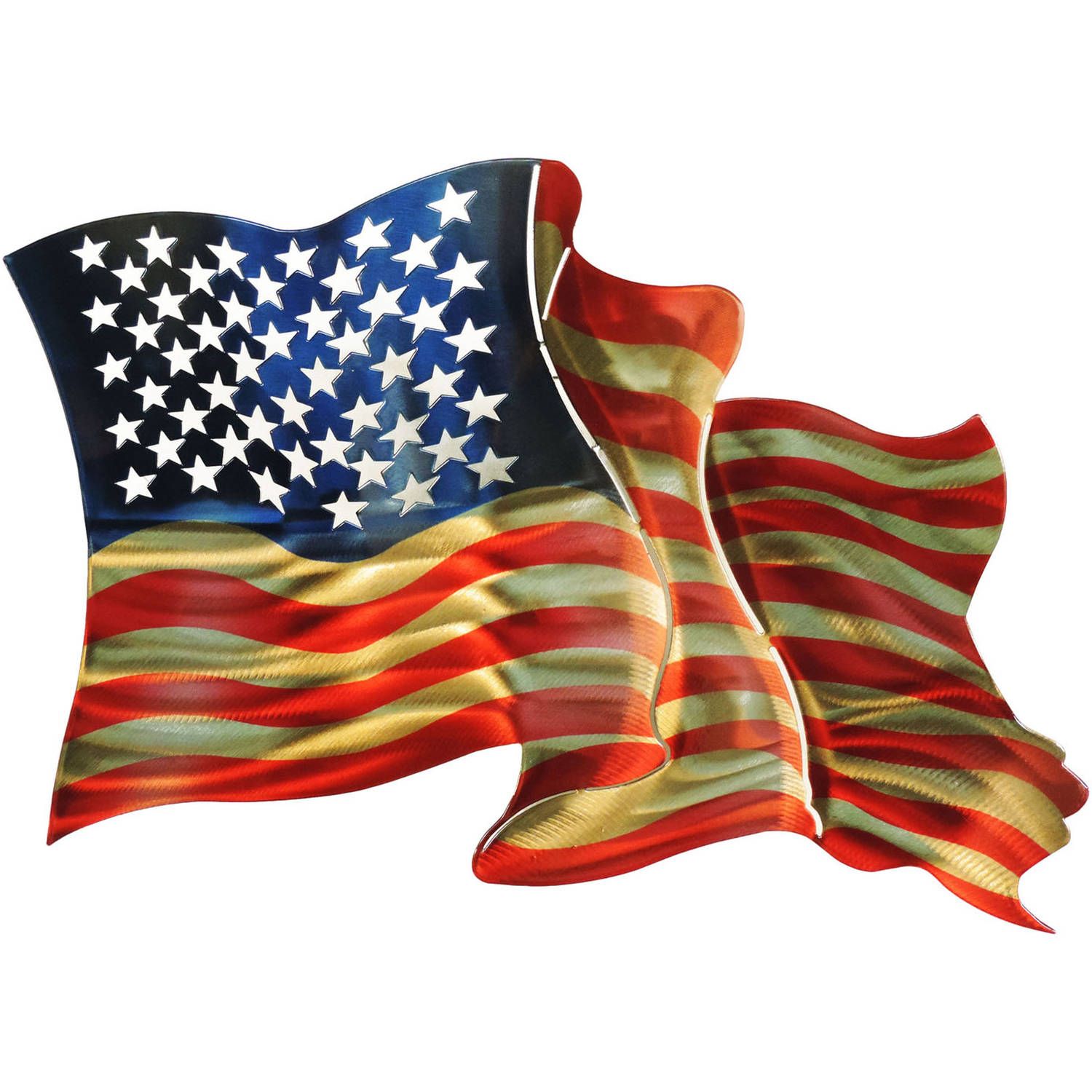 Featured Photo of 30 Photos American Flag 3d Wall Decor