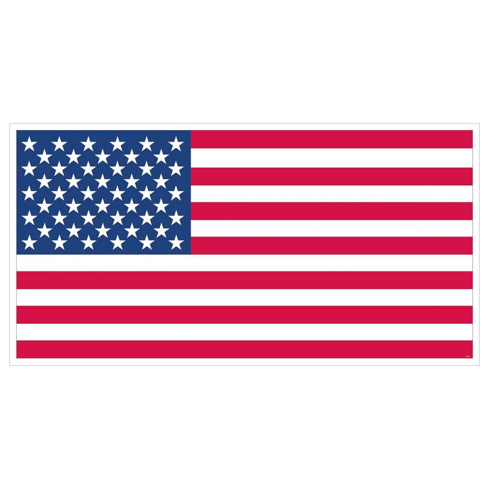 Amscan 33.5 In X 65 In. Giant American Flag Banner (5 Pack) Within American Flag 3d Wall Decor (Photo 16 of 30)