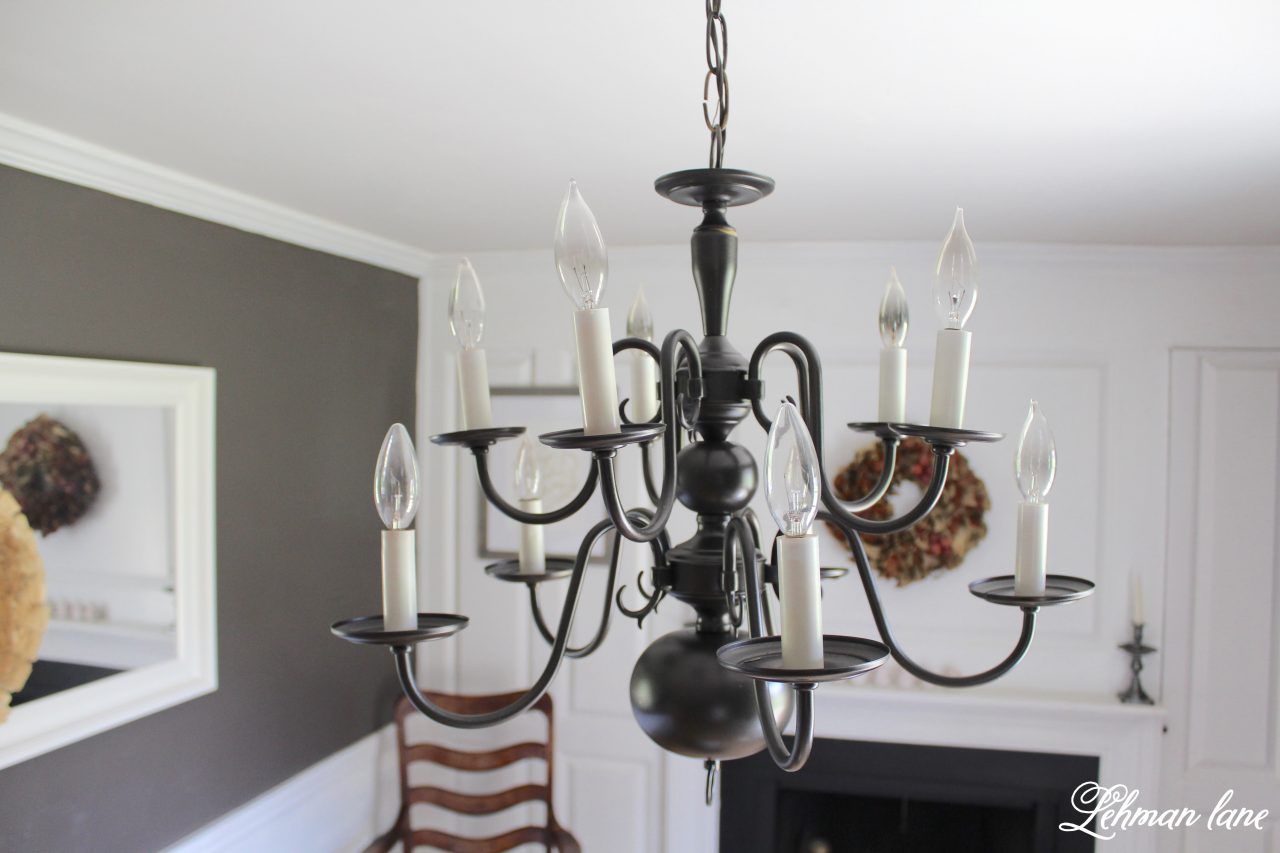An Easy Chandelier Makeover With Spray Paint – Lehman Lane With Regard To Dirksen 3 Light Single Cylinder Chandeliers (View 27 of 30)