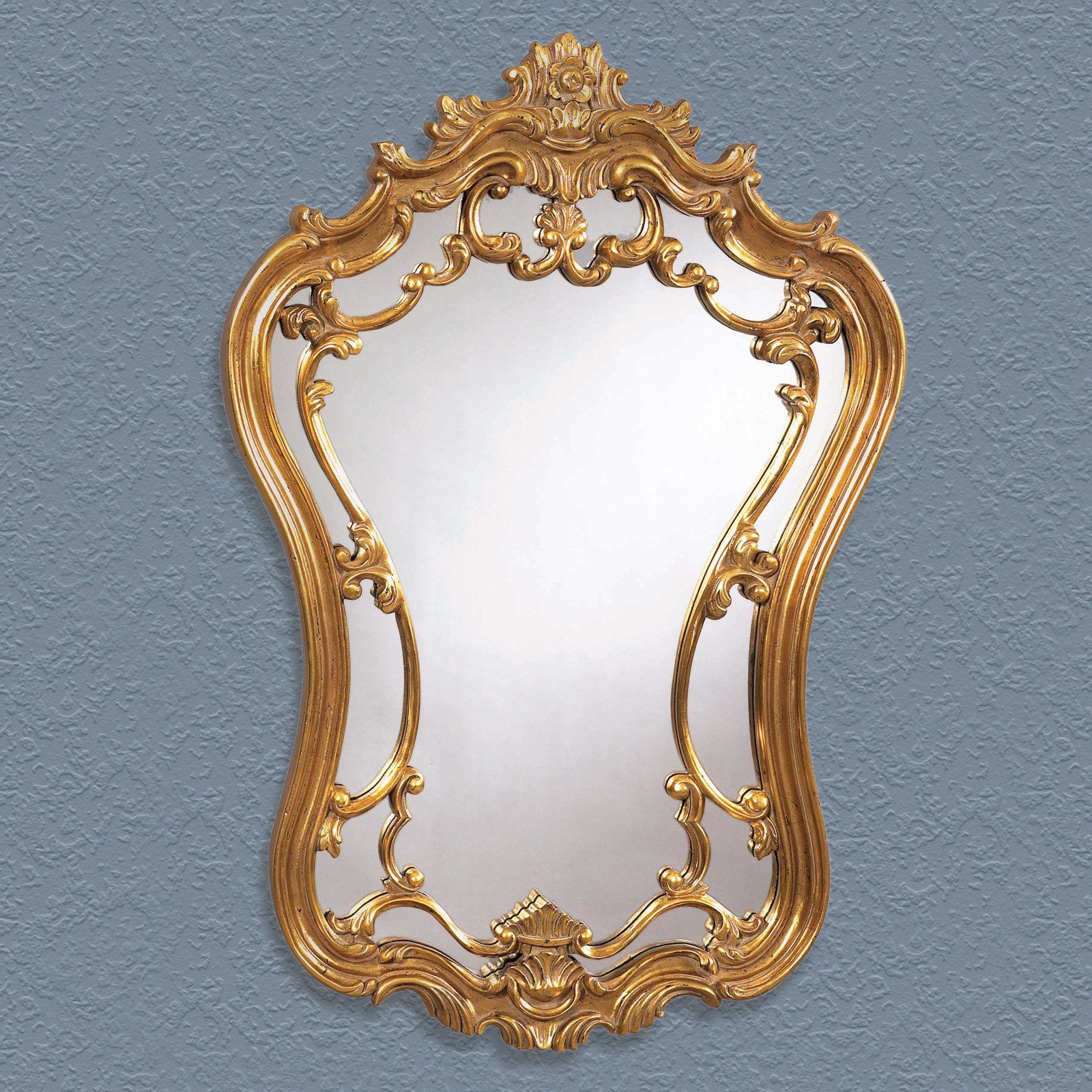 Antique Gold Ornate Arched Wall Mirror – 24w X 35h In. With Gold Arch Wall Mirrors (Photo 18 of 30)