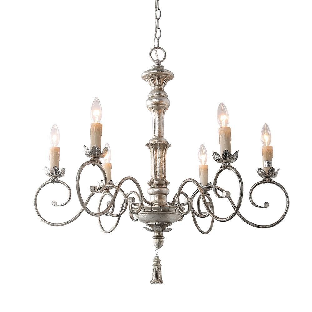 Antique Solid Brass Nickel Finish Chandelier With Egyptian Pertaining To Blanchette 5 Light Candle Style Chandeliers (View 28 of 30)