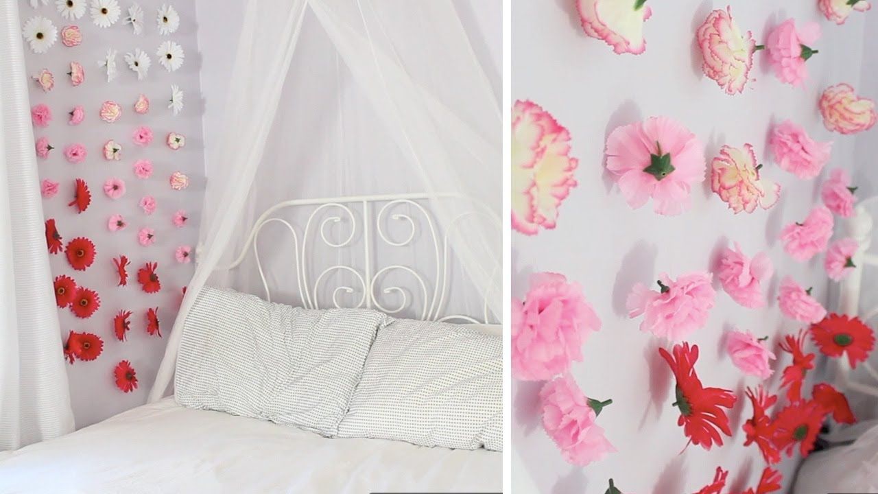 Apartment Decor Diy: Flower Wall Chains In Flower Wall Decor (View 15 of 30)