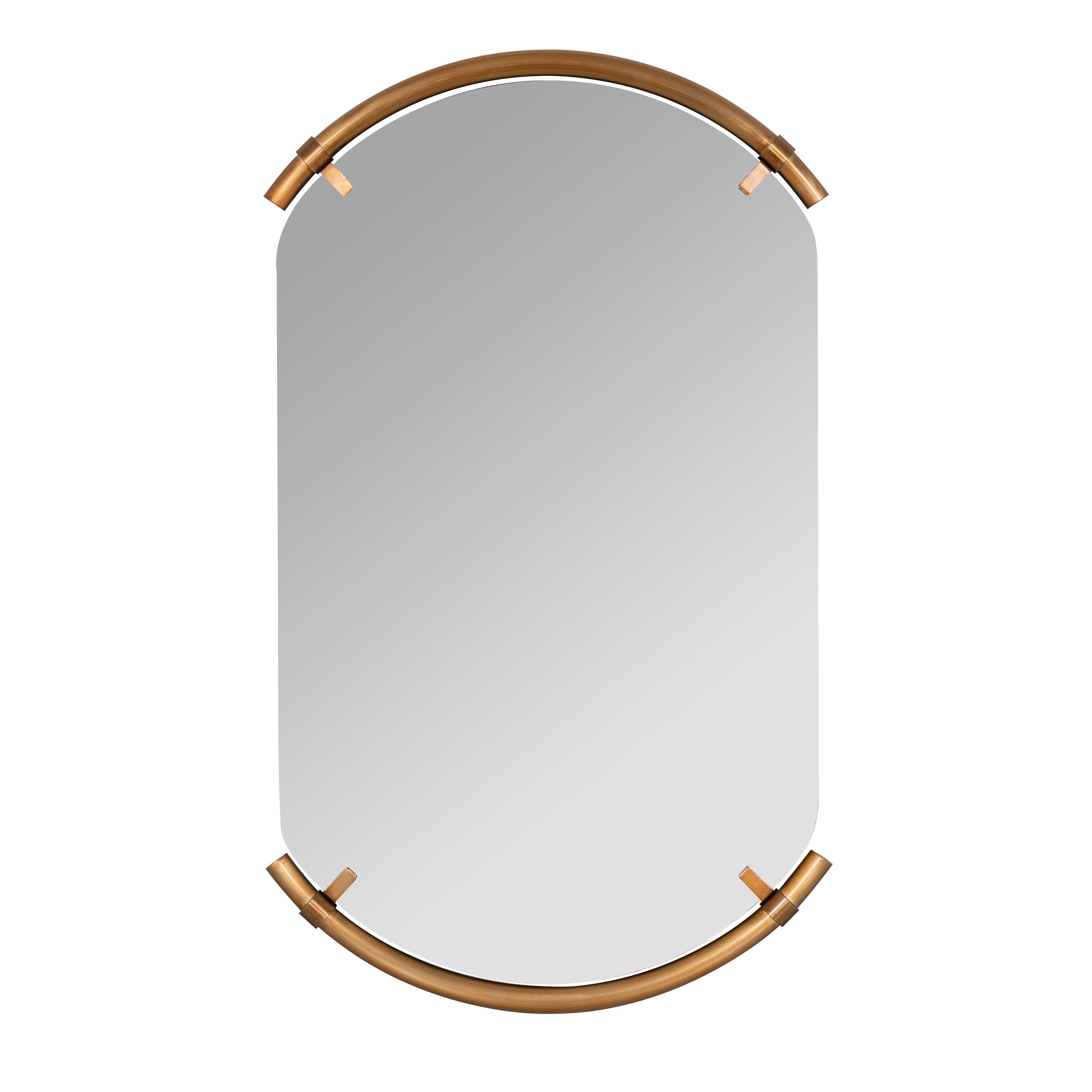 Arched Gold Phoebe Wall Mirror Regarding Gold Arch Wall Mirrors (View 15 of 30)
