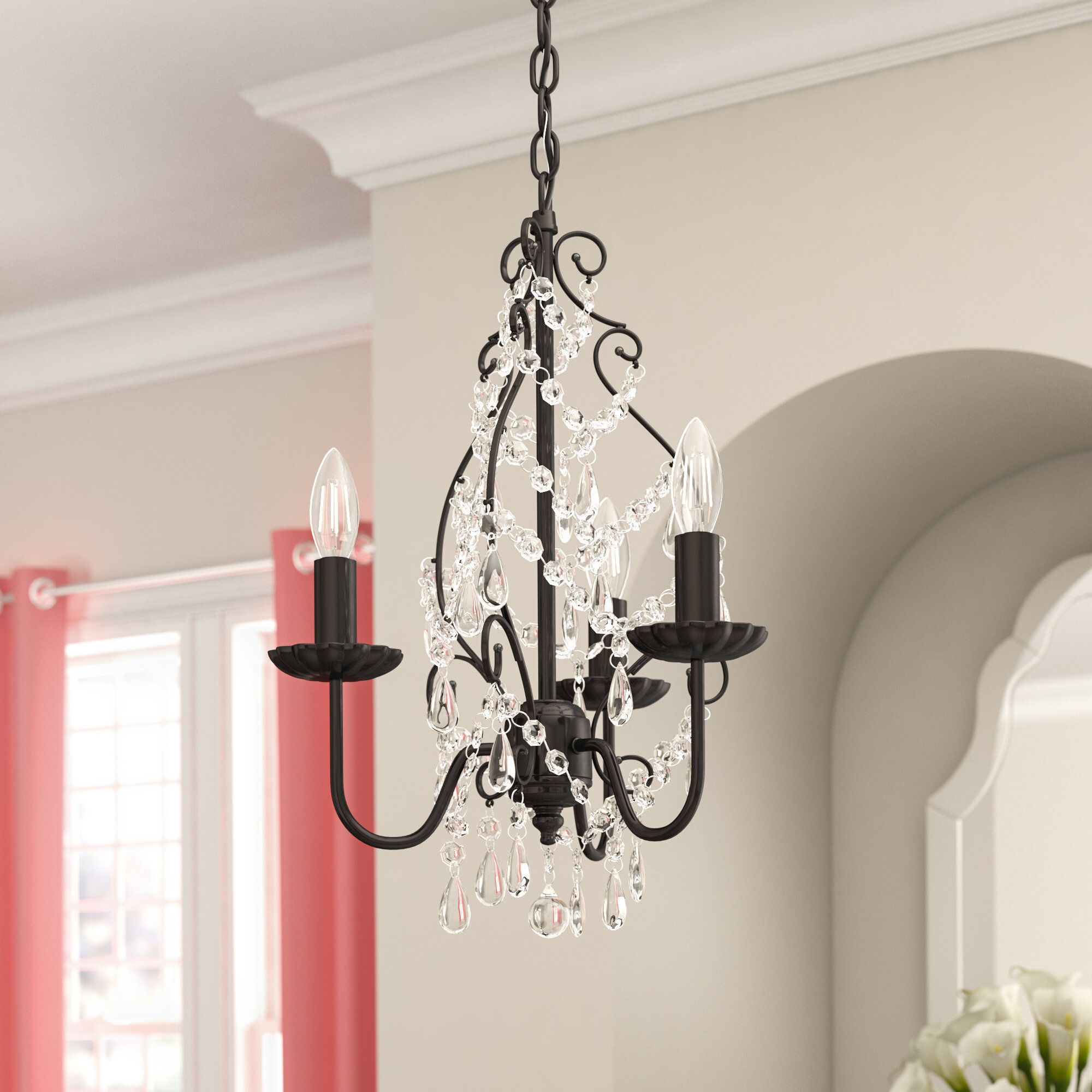 Archway 3 Light Candle Style Chandelier Intended For Blanchette 5 Light Candle Style Chandeliers (View 15 of 30)