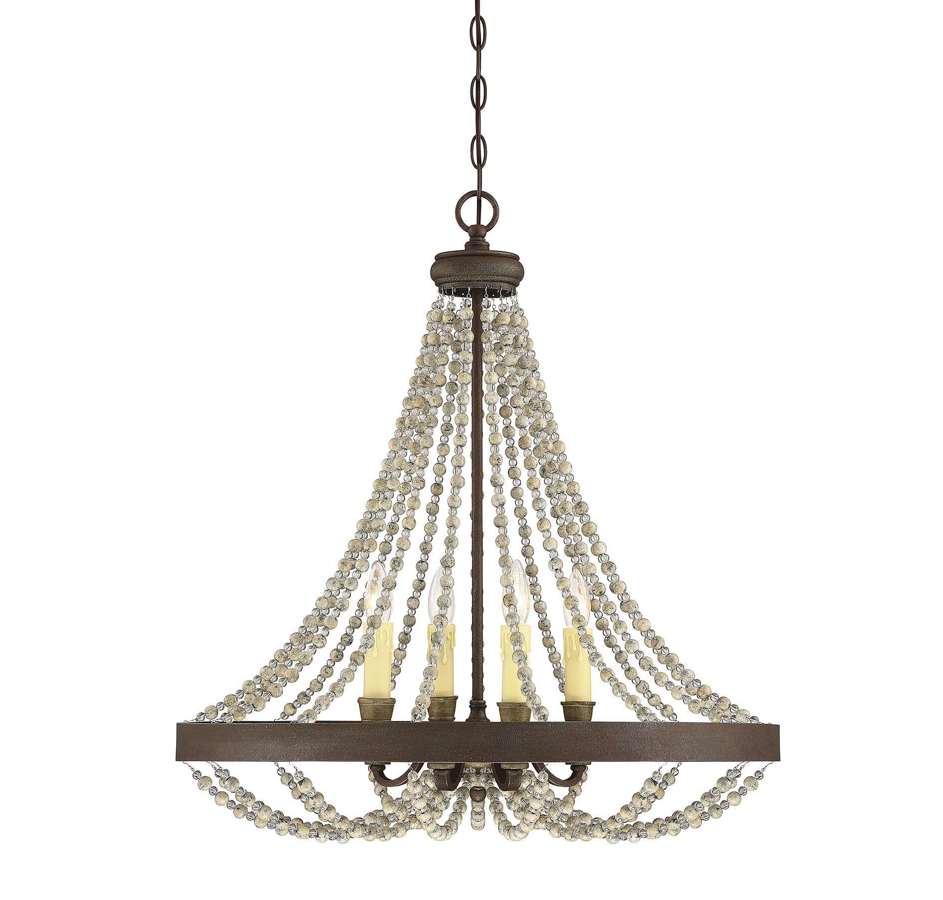 Artana 4 Light Candle Style Chandelier Within Whitten 4 Light Crystal Chandeliers (View 7 of 30)
