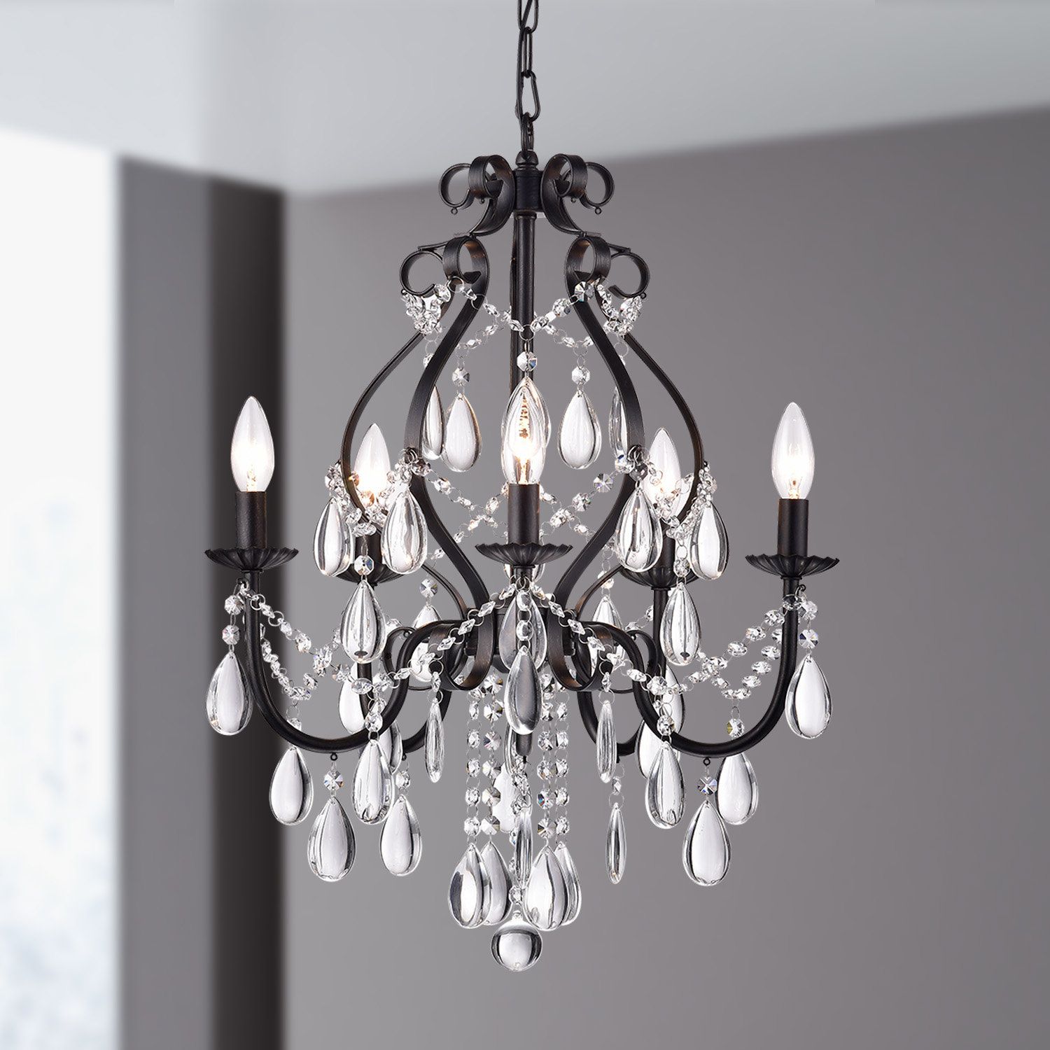 Axl 5 Light Candle Style Chandelier For Blanchette 5 Light Candle Style Chandeliers (View 8 of 30)