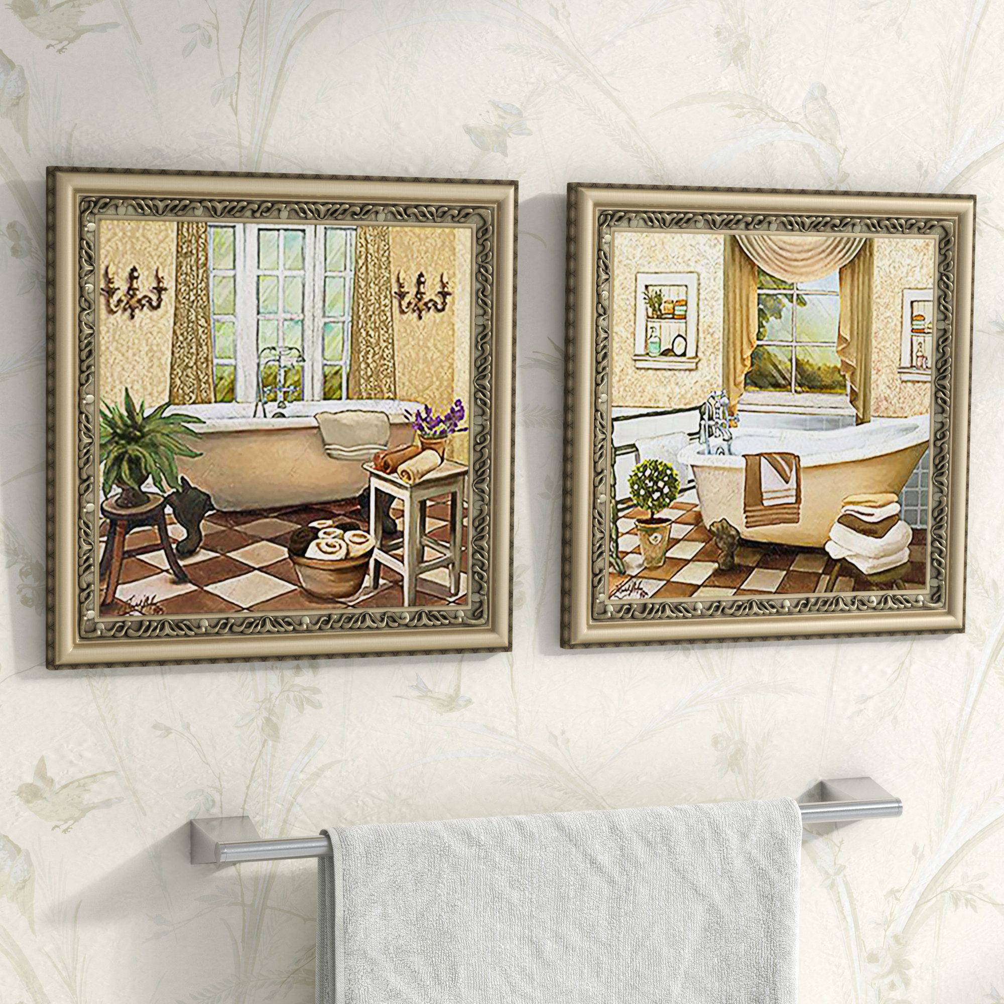 Bath & Laundry Wall Art Intended For 2 Piece Panel Wood Wall Decor Sets (set Of 2) (Photo 25 of 30)
