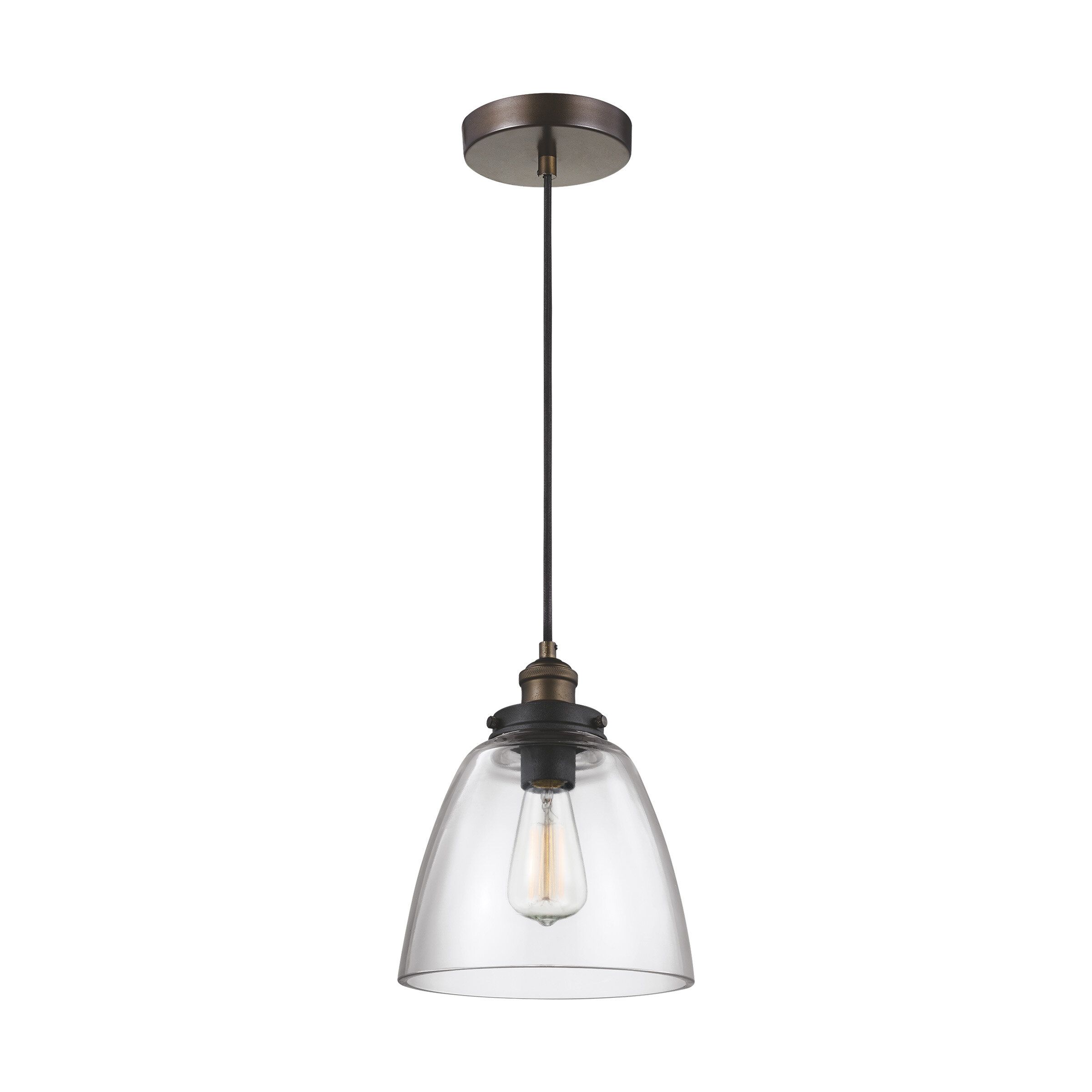 Bedford 1 Light Single Cone Pendant Pertaining To Goldie 1 Light Single Bell Pendants (View 15 of 30)