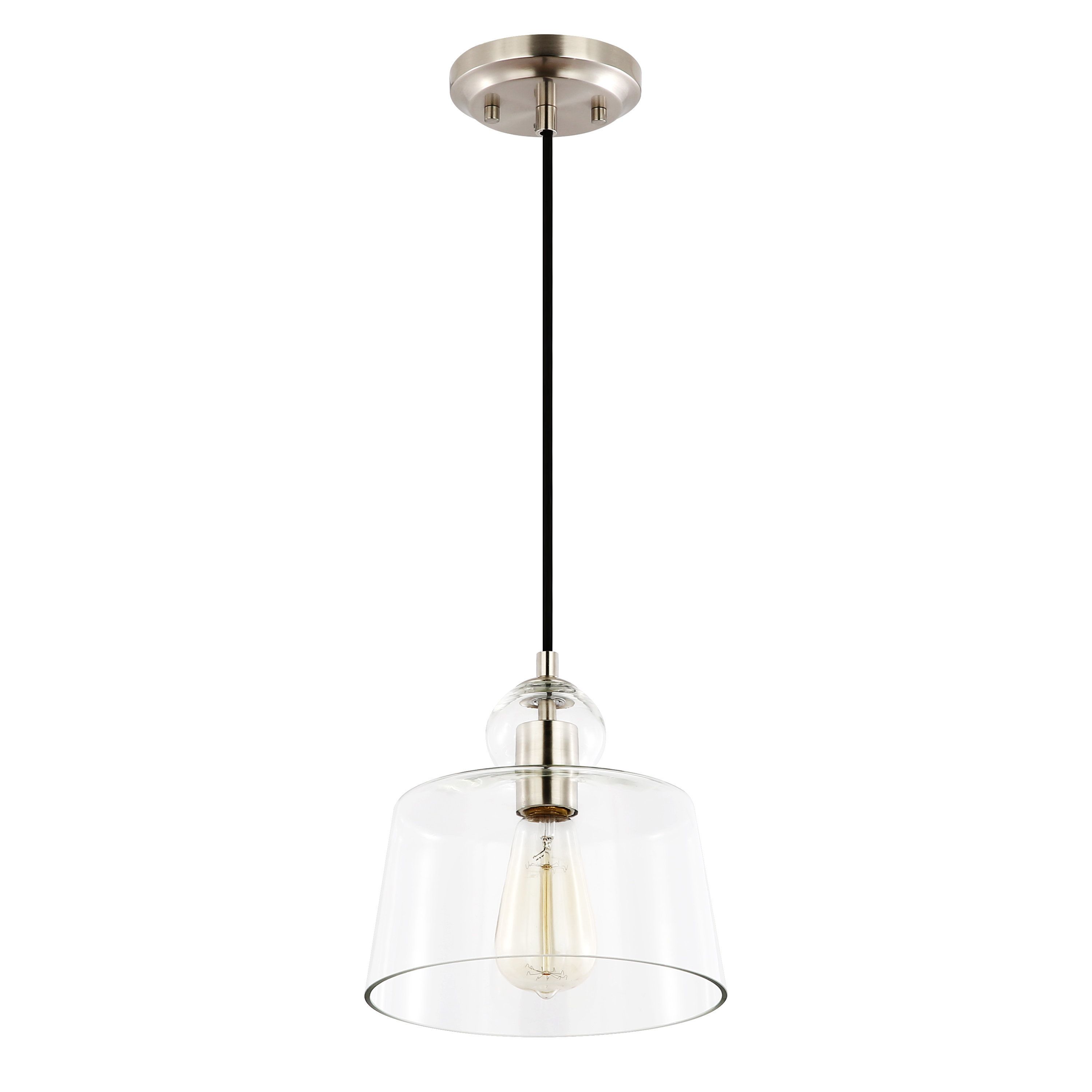 Bell Pendant Light Fixture – The Arts With Regard To Grullon Scroll 1 Light Single Bell Pendants (View 29 of 30)