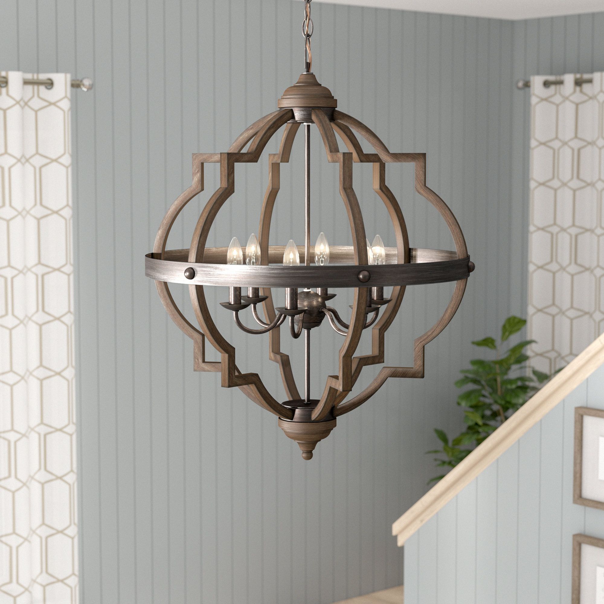 Featured Photo of 30 Best Bennington 6-light Candle Style Chandeliers