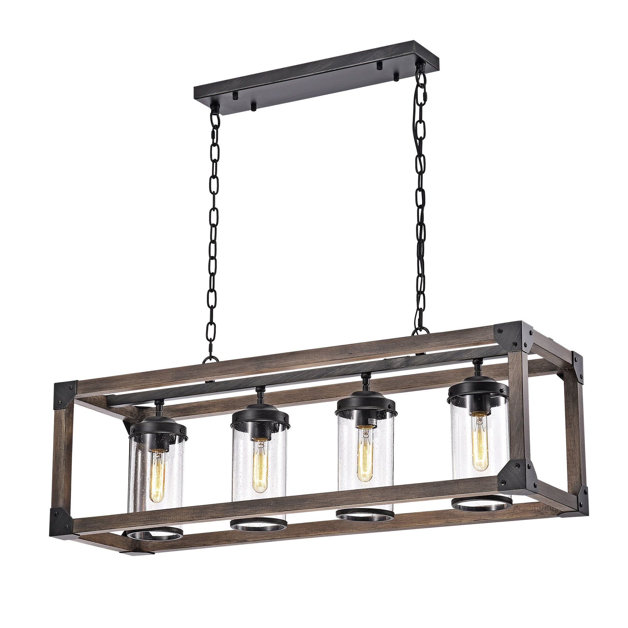Black Square & Rectangular Chandeliers You'll Love In 2019 In Hewitt 4 Light Square Chandeliers (View 11 of 30)