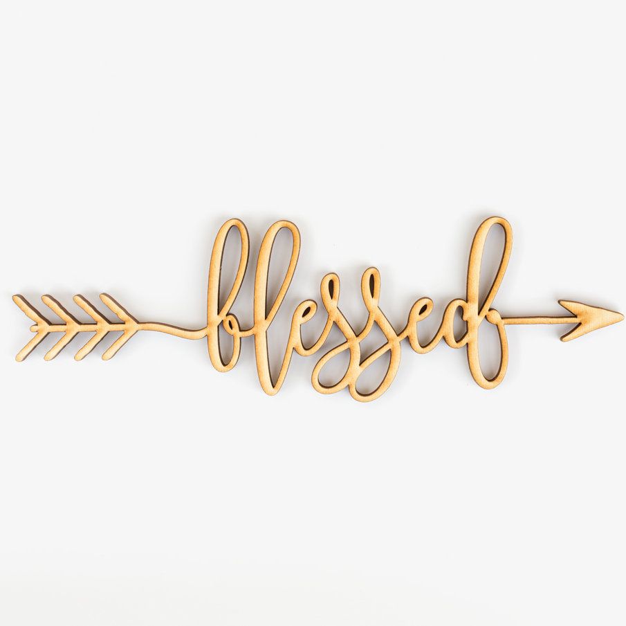 Blessed Arrow Wood Sign Wall Décor Pertaining To Blessed Steel Wall Decor (View 14 of 30)