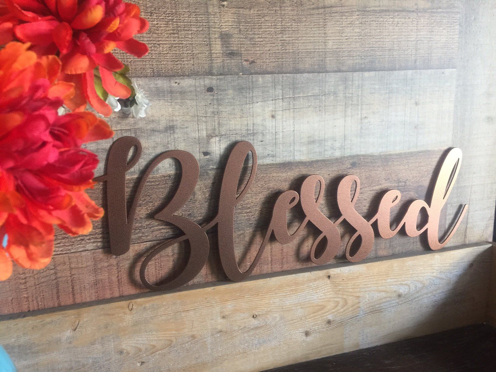 Blessed – Metal Sign, Custom Word Signs | Levison Signz N Inside Blessed Steel Wall Decor (View 9 of 30)