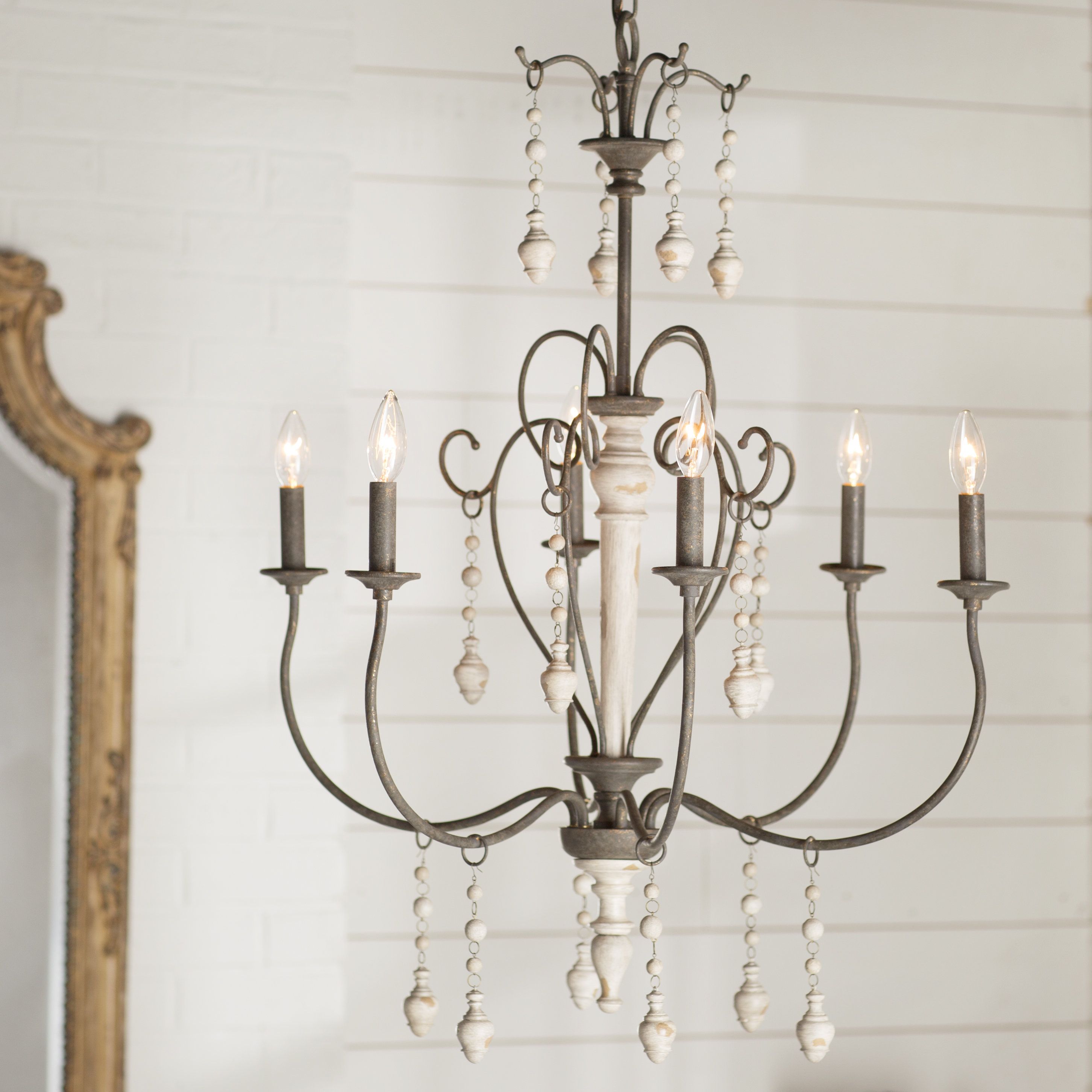 Bouchette Traditional 6 Light Candle Style Chandelier Regarding Armande Candle Style Chandeliers (View 10 of 30)