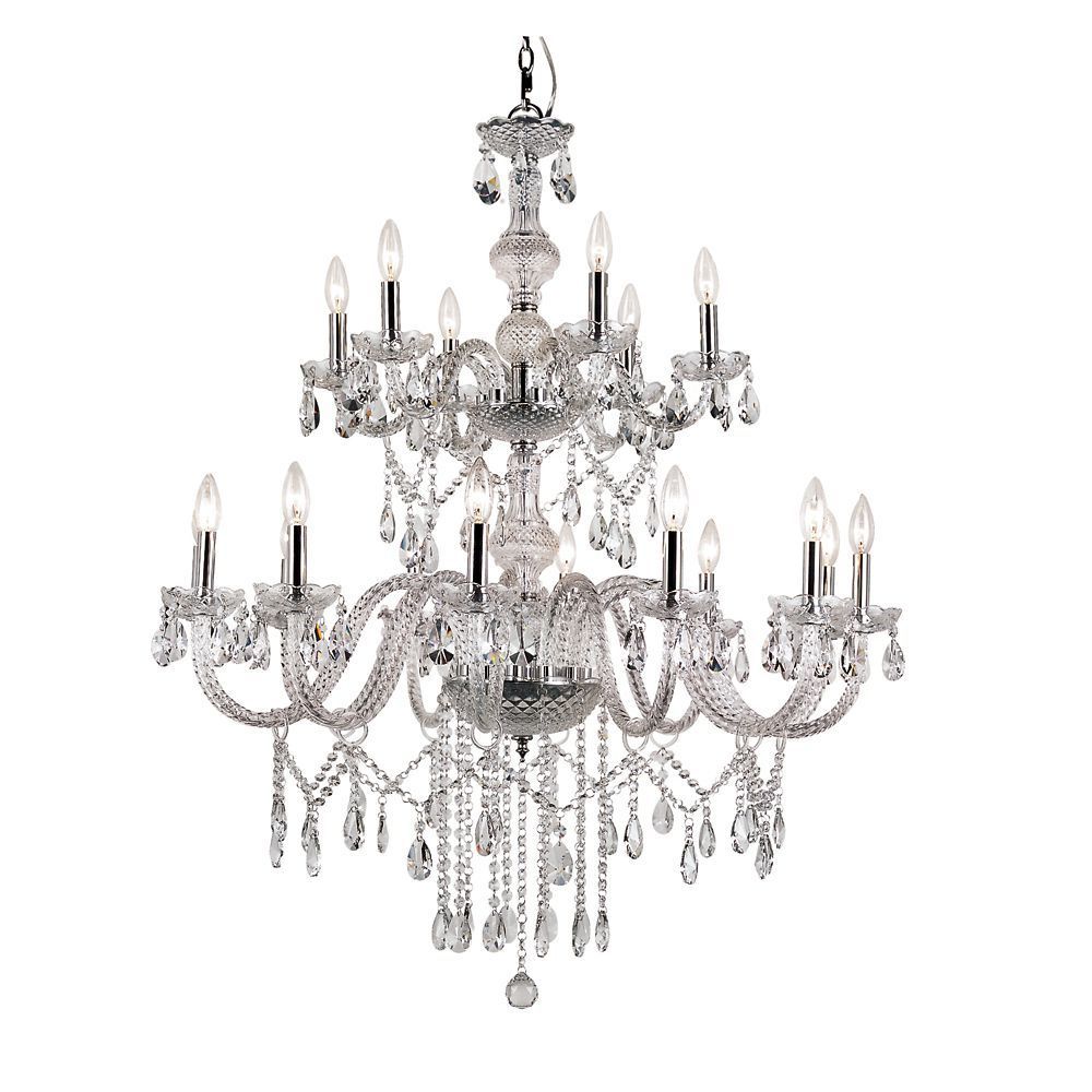 Braided Crystal Double Tier Chandelier | Products Within Benedetto 5 Light Crystal Chandeliers (View 30 of 30)