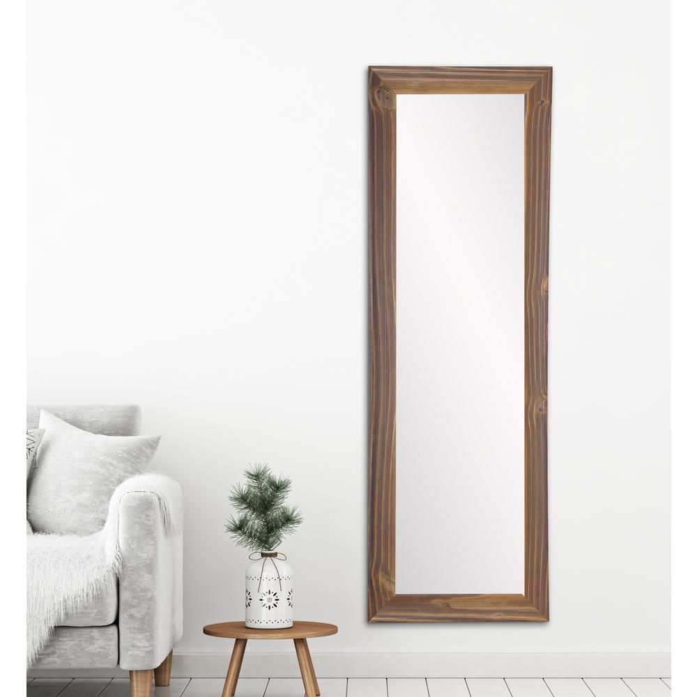 Brandtworks Wood Toned Slim Accent Mirror Bm44thin L3 – The Regarding Wood Accent Mirrors (View 25 of 30)