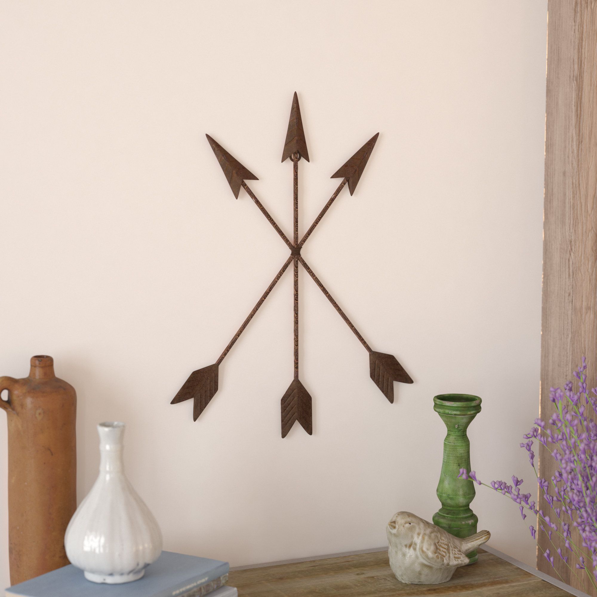 Featured Photo of 30 Best Collection of Brown Metal Tribal Arrow Wall Decor