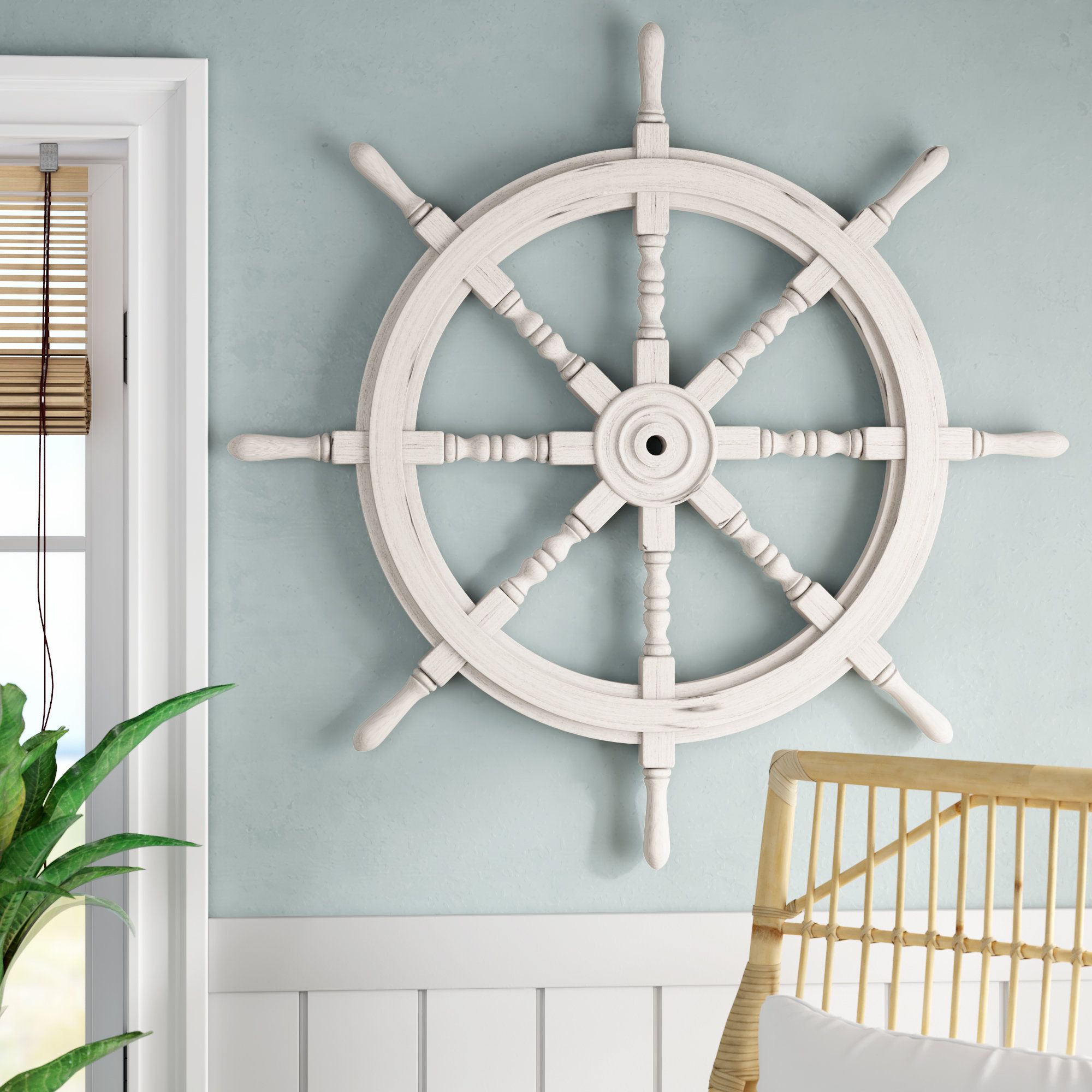 Captains Wheel Wall Decor | Wayfair In 4 Piece Handwoven Wheel Wall Decor Sets (Photo 8 of 30)