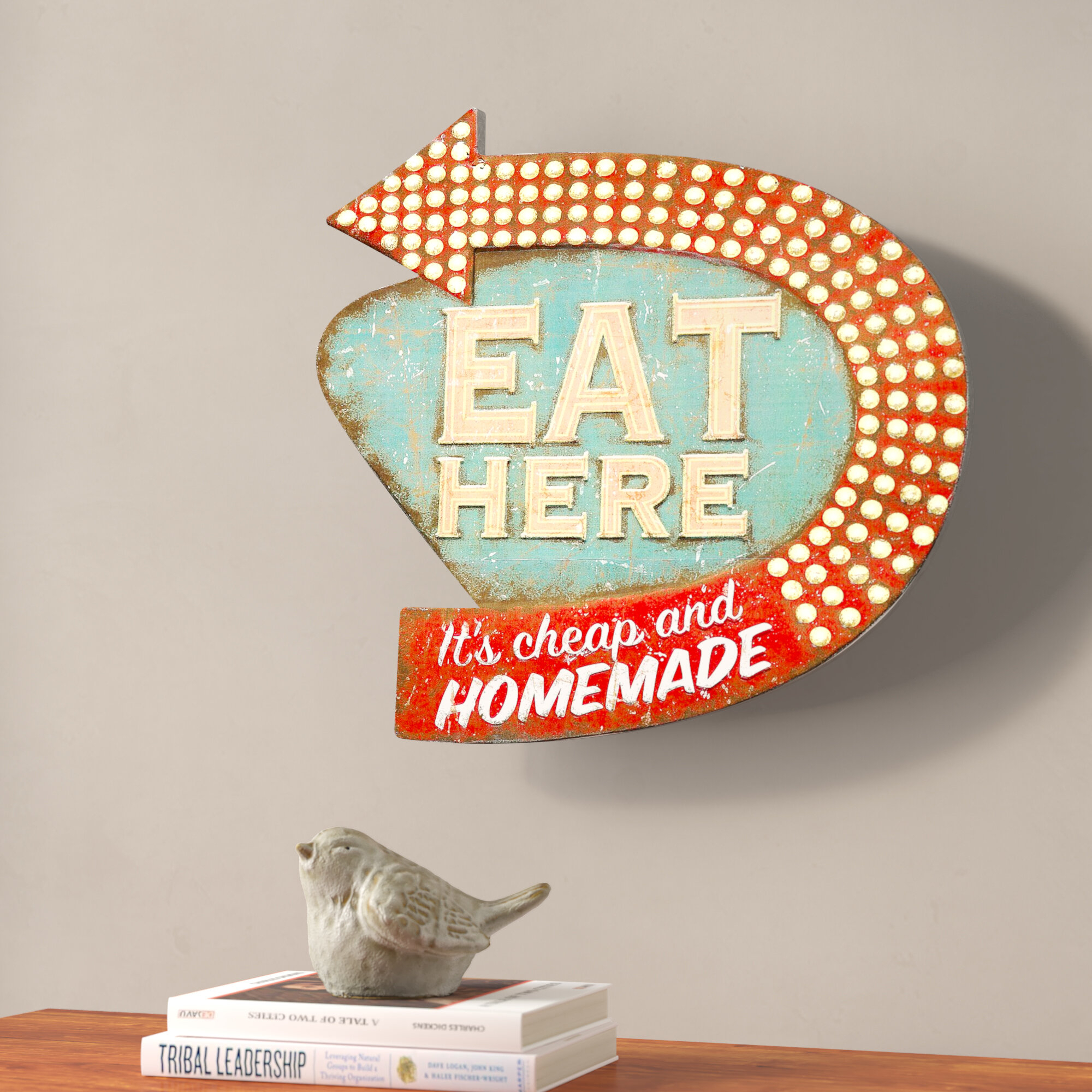 Casual Country Eat Here Retro Wall Décor Pertaining To Casual Country Eat Here Retro Wall Decor (Photo 1 of 30)