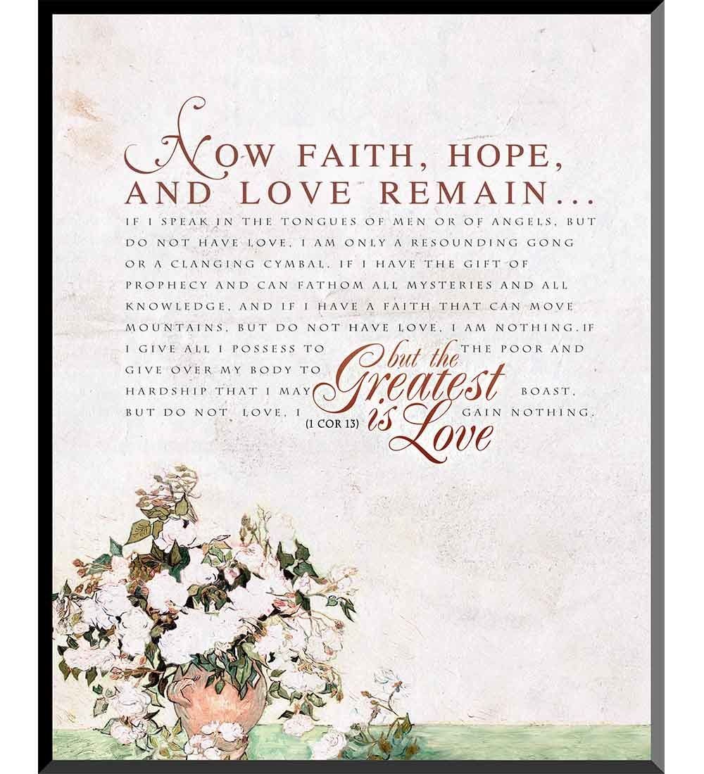 Catholic Wall Plaque Art Pertaining To Faith, Hope, Love Raised Sign Wall Decor (View 27 of 30)