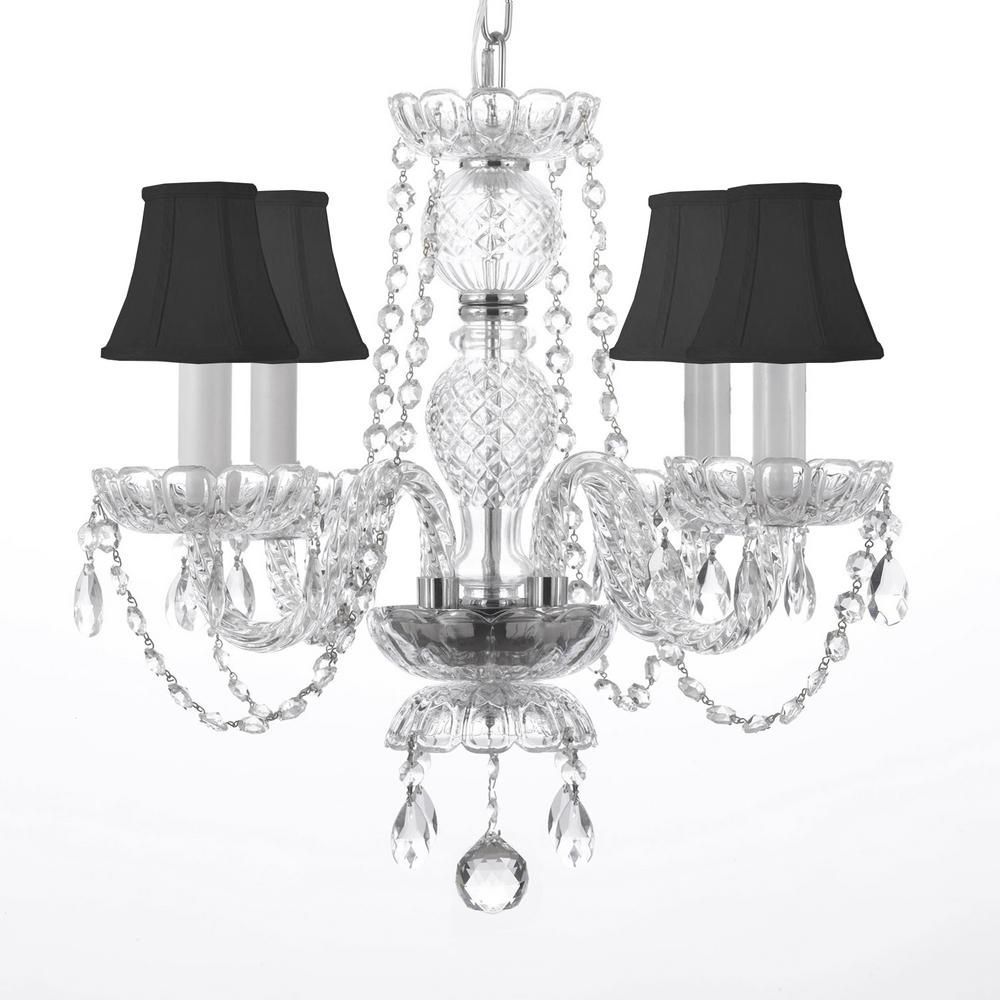 Charles Serouya & Son 4 Light Venetian Style Empress Crystal Within Blanchette 5 Light Candle Style Chandeliers (Photo 20 of 30)