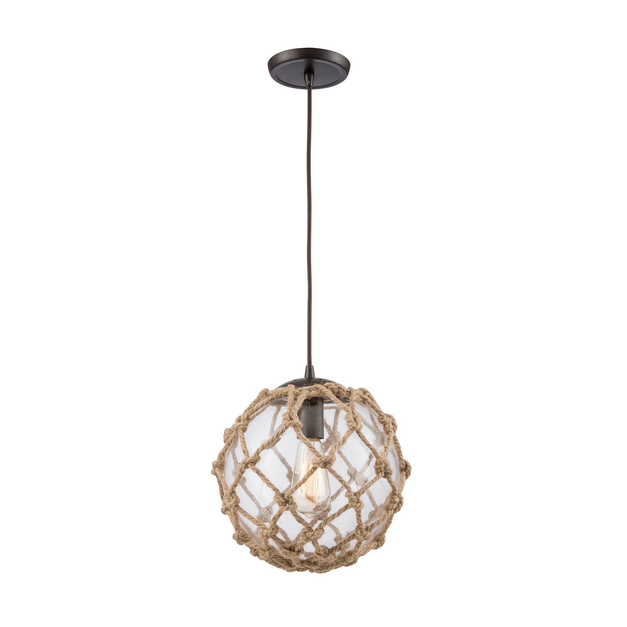 Coastal Inlet 1 Light Pendant, Oil Rubbed Bronze | Products Inside Poynter 1 Light Single Cylinder Pendants (View 10 of 30)
