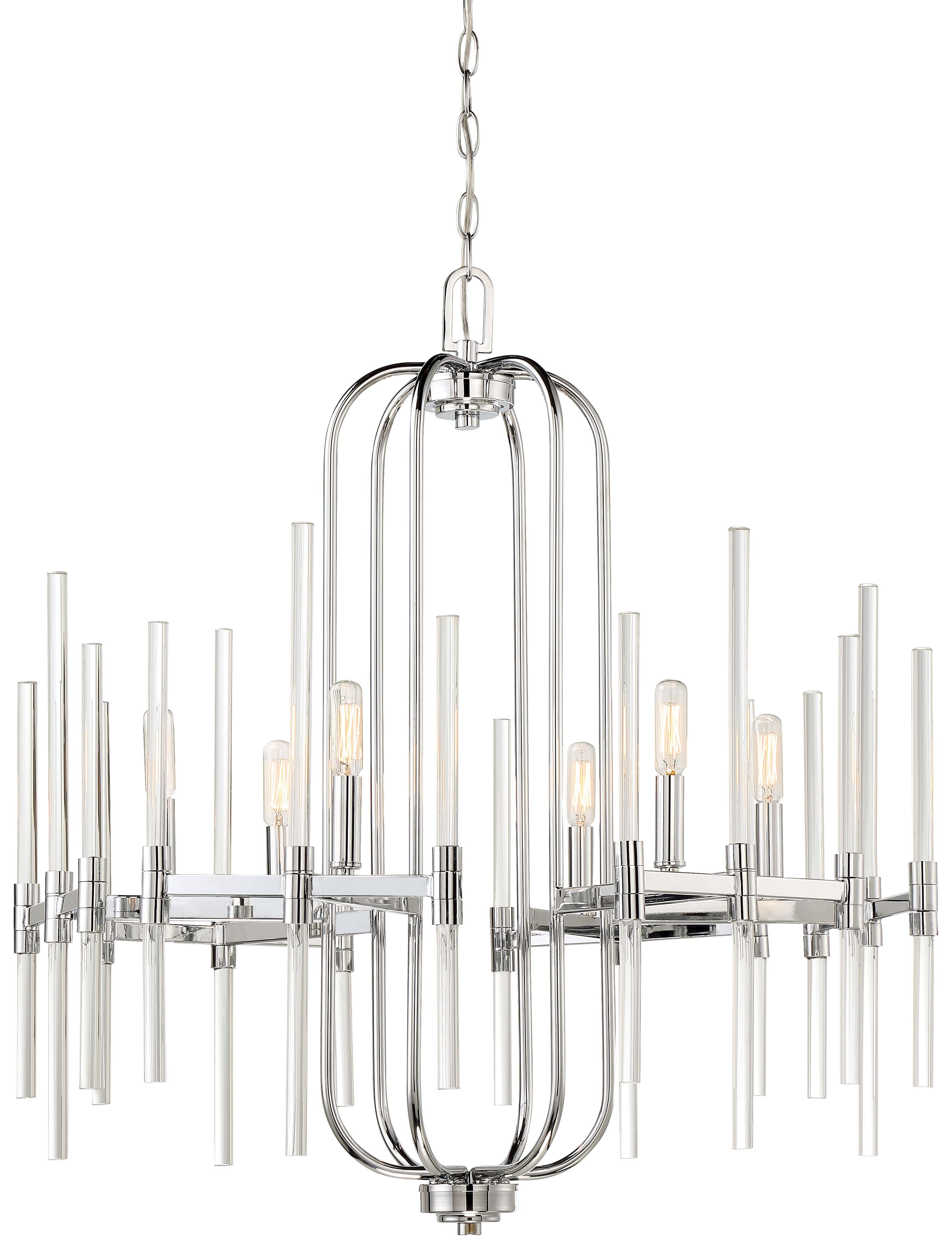 Concepcion 6 Light Candle Style Chandelier With Lynn 6 Light Geometric Chandeliers (Photo 27 of 30)