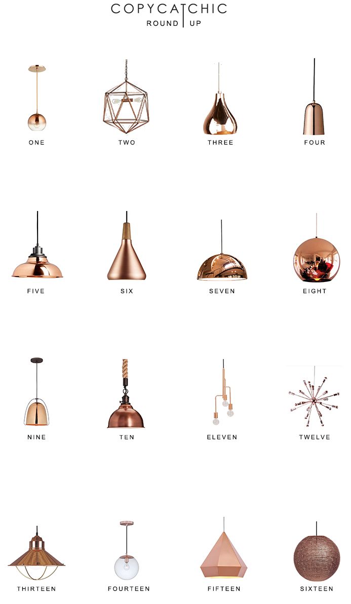 Copper Pendant Lighting Roundup | Home Trends  Copycatchic Throughout Hamilton 1 Light Single Dome Pendants (View 22 of 30)