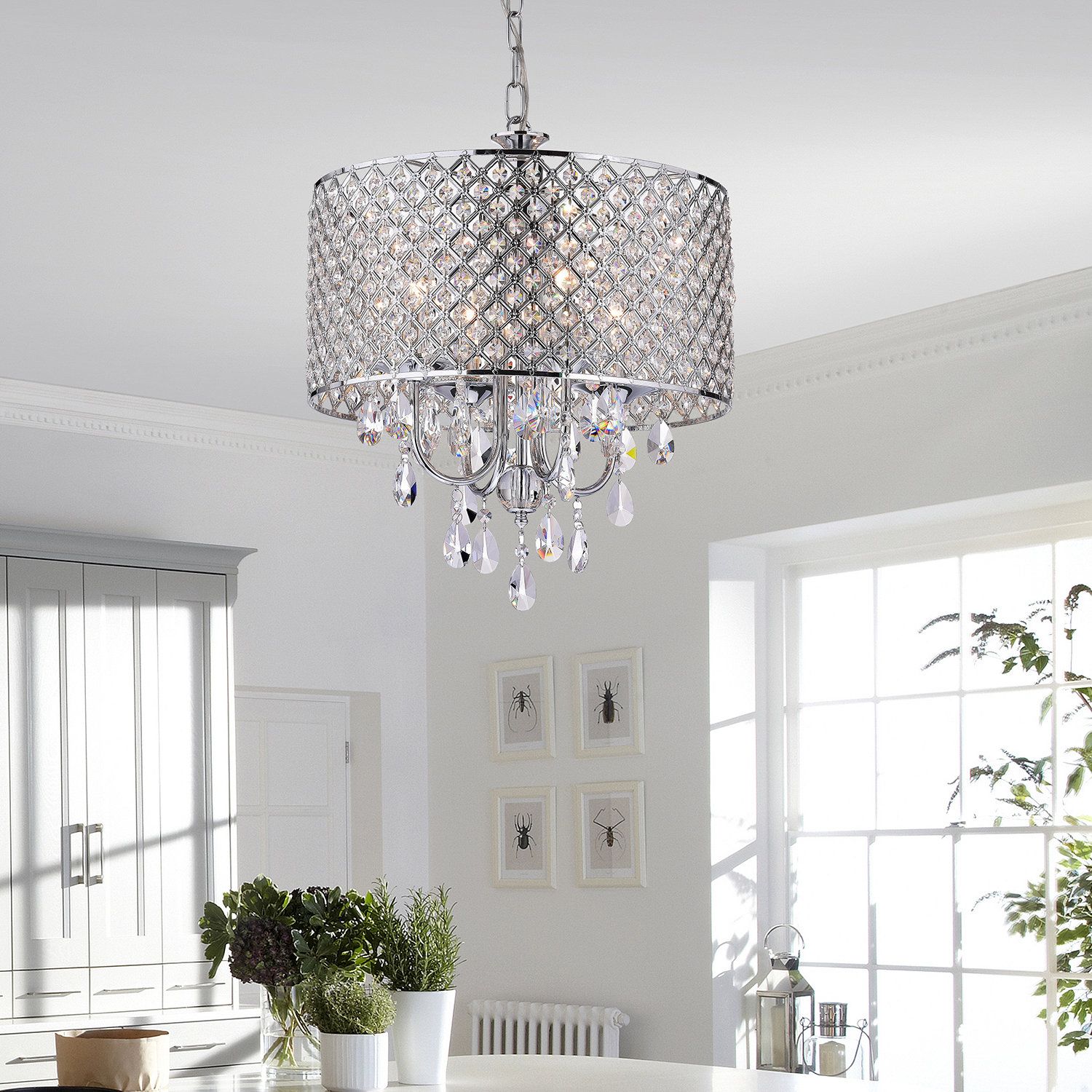 Crystal Calypso Lighting | Wayfair Intended For Whitten 4 Light Crystal Chandeliers (View 12 of 30)