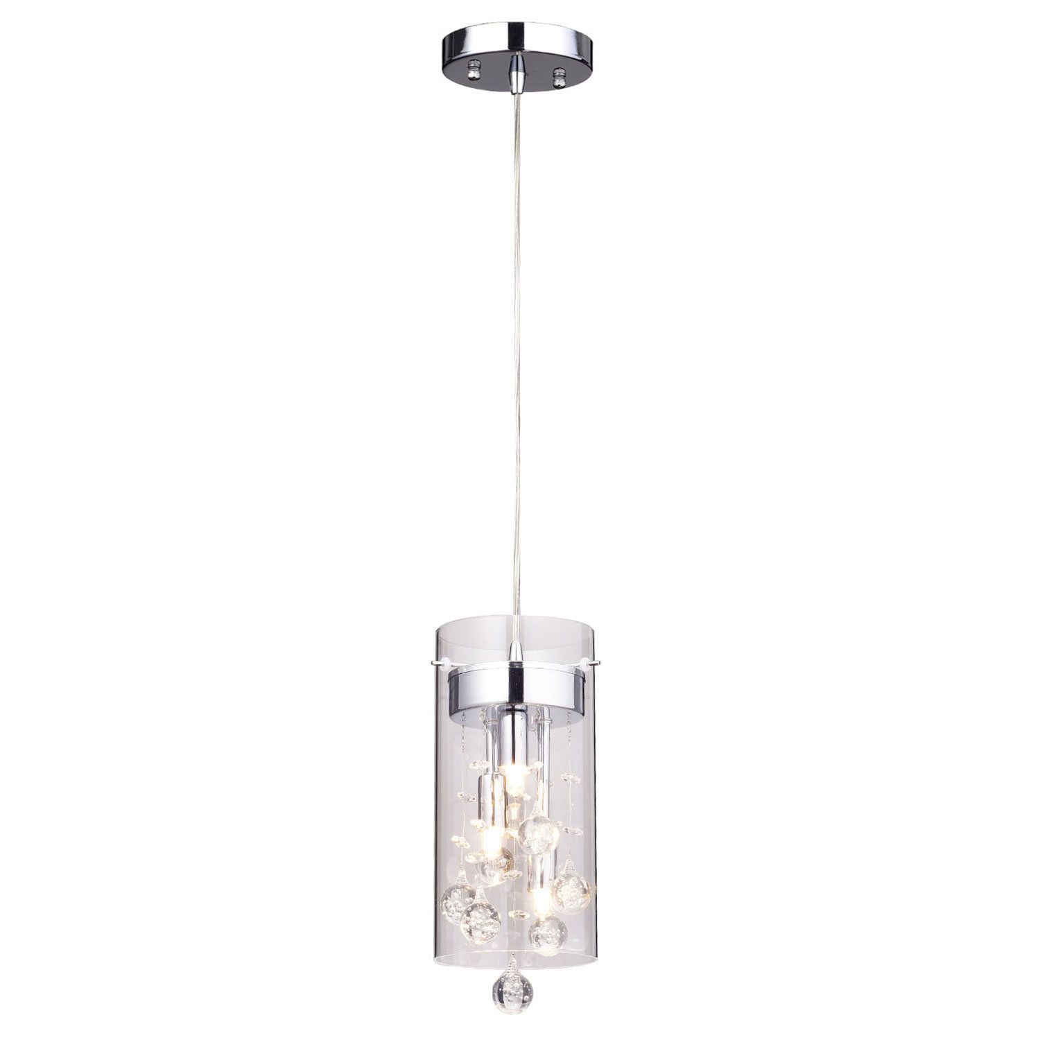Crystal Mini (less Than 10" Wide) Pendant Lighting You'll With Regard To Kraker 1 Light Single Cylinder Pendants (View 7 of 30)