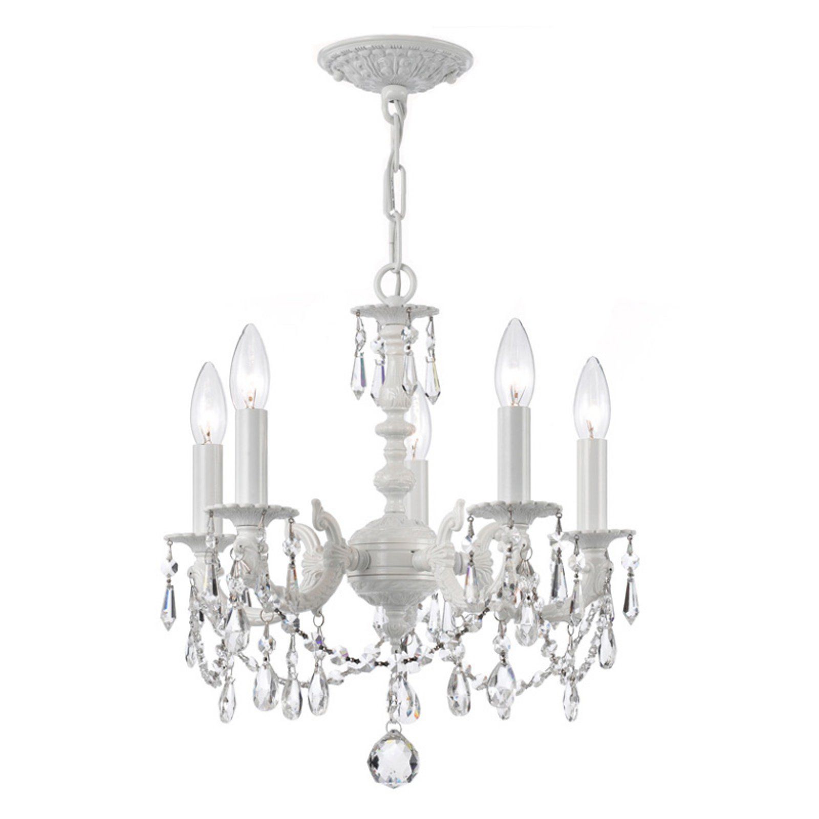 Crystorama Paris Market 5515 Ww Cl Mwp 5 Light Chandelier Within Blanchette 5 Light Candle Style Chandeliers (Photo 9 of 30)