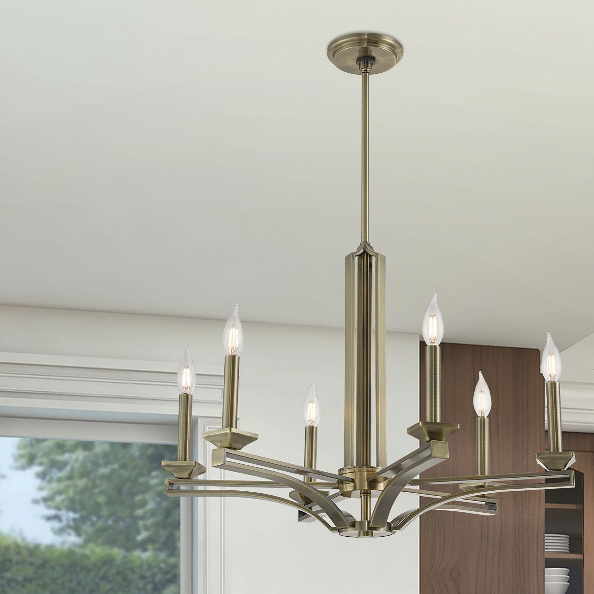 Dedham 6 Light Candle Style Chandelier Pertaining To Hesse 5 Light Candle Style Chandeliers (View 17 of 30)