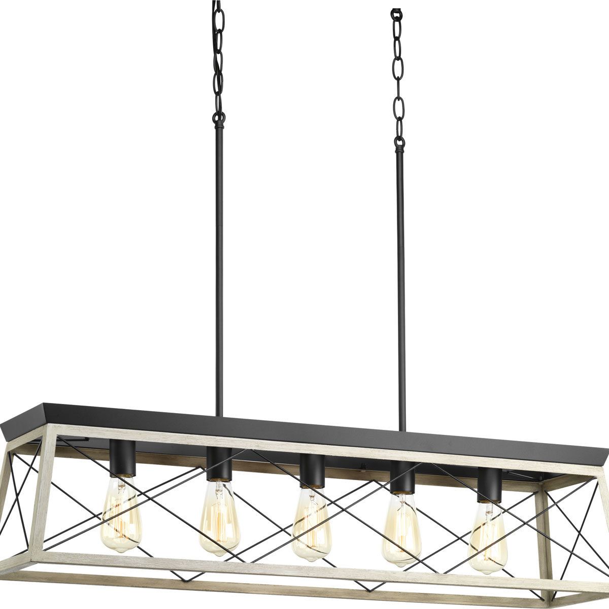 Delon 5 Light Kitchen Island Linear Pendant With Bouvet 5 Light Kitchen Island Linear Pendants (View 12 of 30)