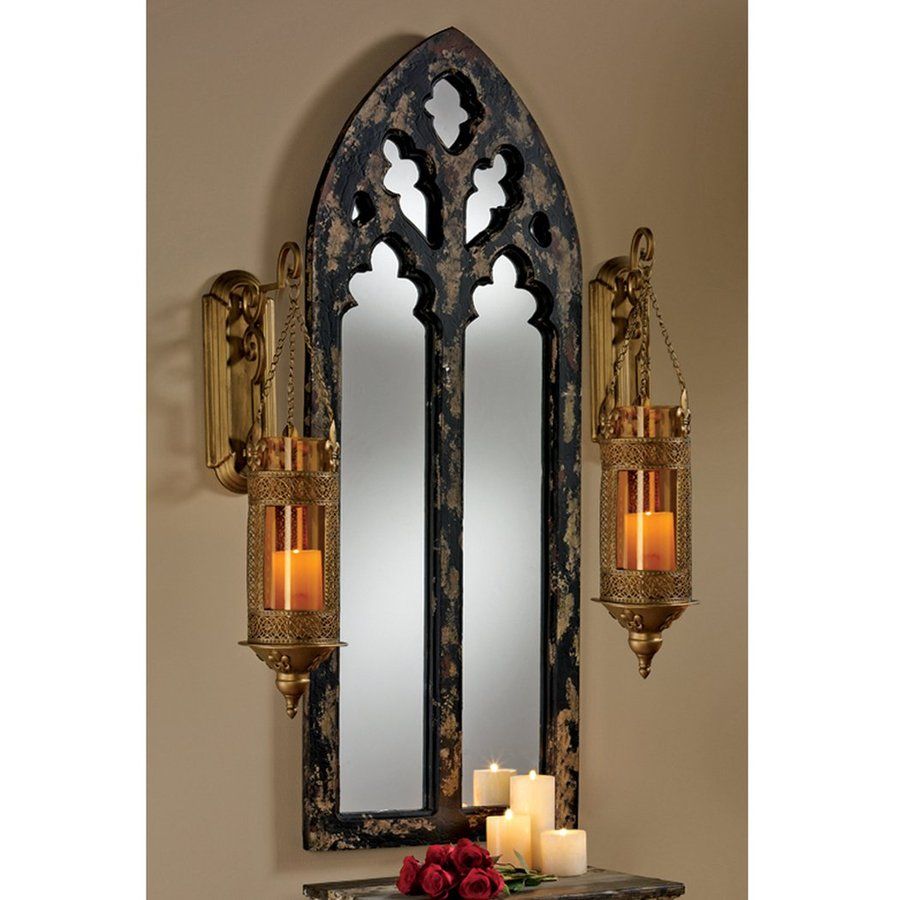Design Toscano Gothic Cathedral 1.5 In L X 20 In W Black With Gold Arch Wall Mirrors (Photo 23 of 30)