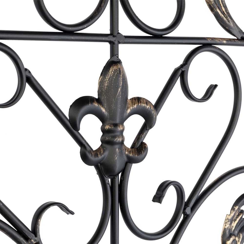 Details About 41.5" Wrought Iron Wall Decor Indoor Outdoor Iron Wall Art  Display Decoration With Regard To Spanish Ornamental Wall Decor (Photo 27 of 30)