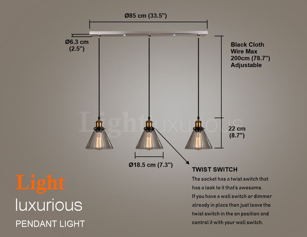 Details About Pendant Ceiling Light Lamp Shade Retro Style Lampshade  Chandelier Lights Kitchen Pertaining To Akash Industrial Vintage 1 Light Geometric Pendants (View 6 of 30)