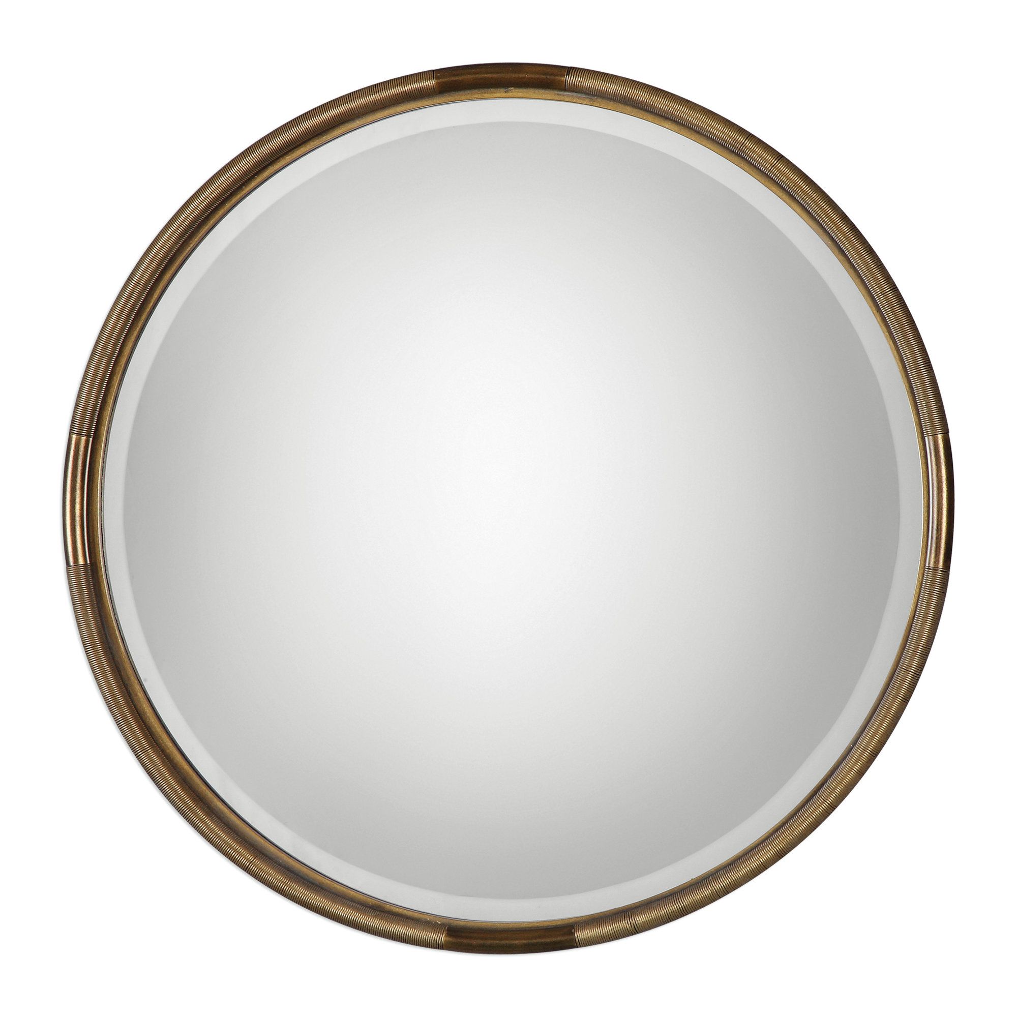 Details About Rosdorf Park Iron Coil Modern & Contemporary Beveled Accent  Mirror In Modern &amp; Contemporary Beveled Accent Mirrors (View 8 of 30)