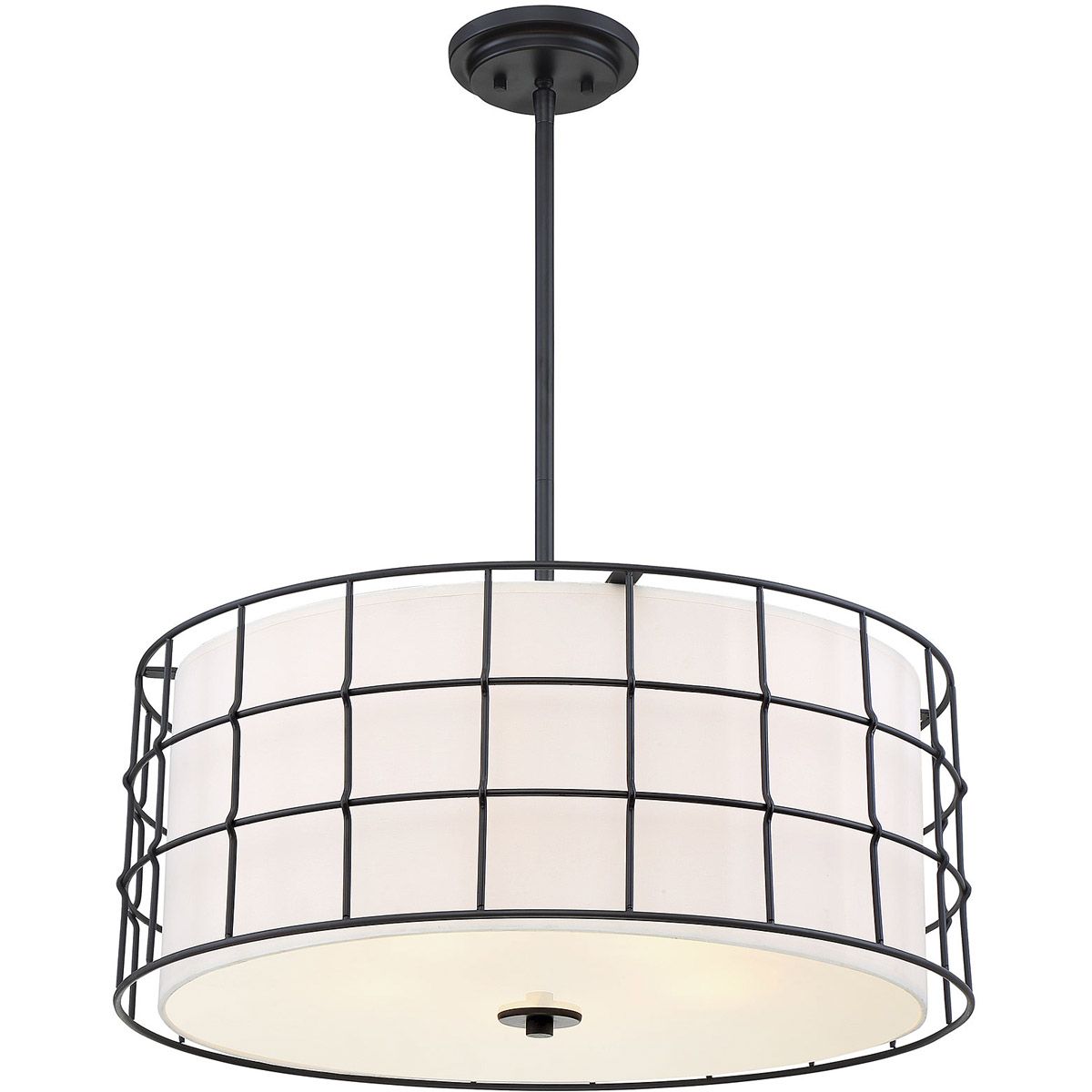 Details About Savoy House Lighting 7 8501 5 89 Hayden Pendant Black Within Hayden 5 Light Shaded Chandeliers (View 14 of 30)