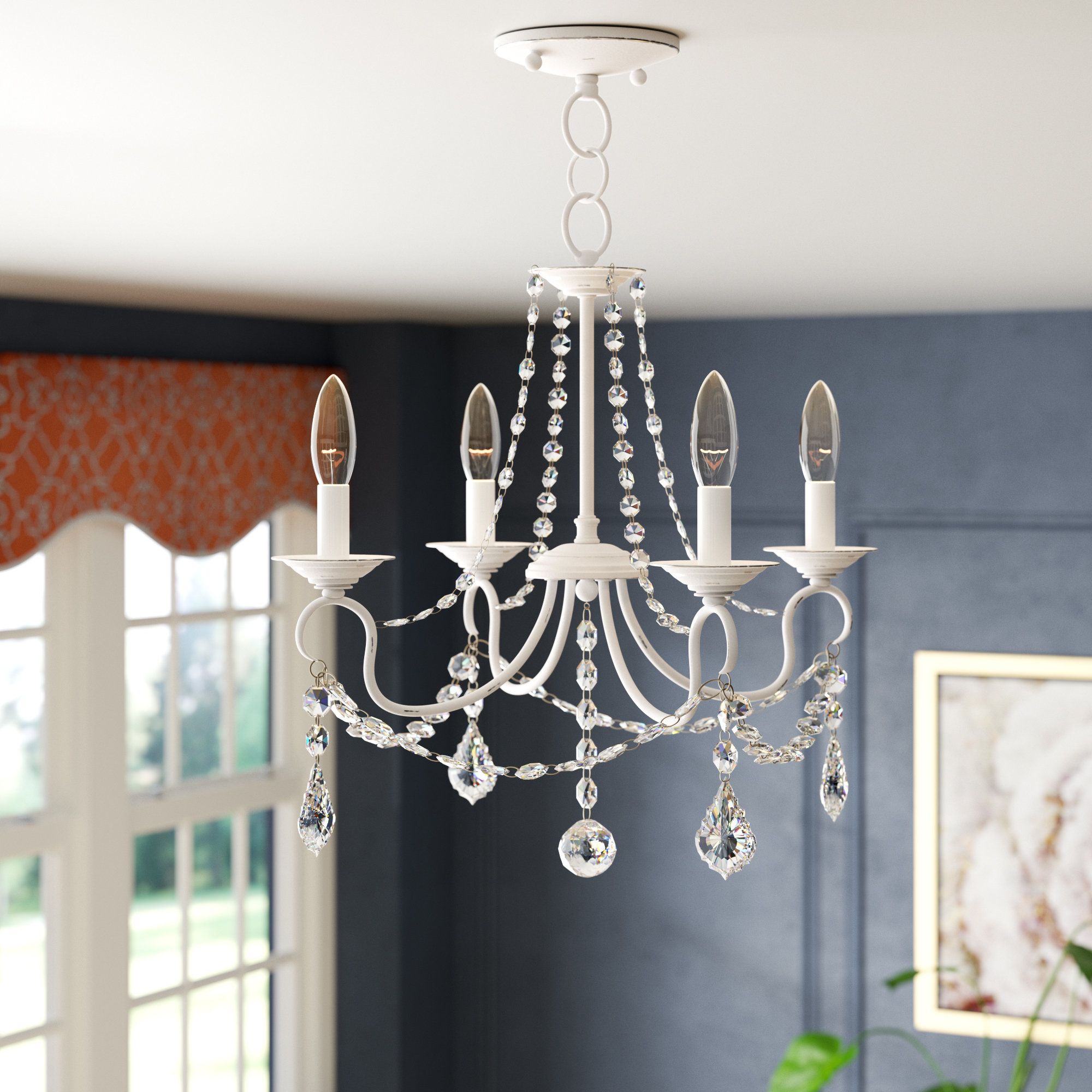 Devana 4 Light Candle Style Chandelier With Aldora 4 Light Candle Style Chandeliers (View 9 of 30)