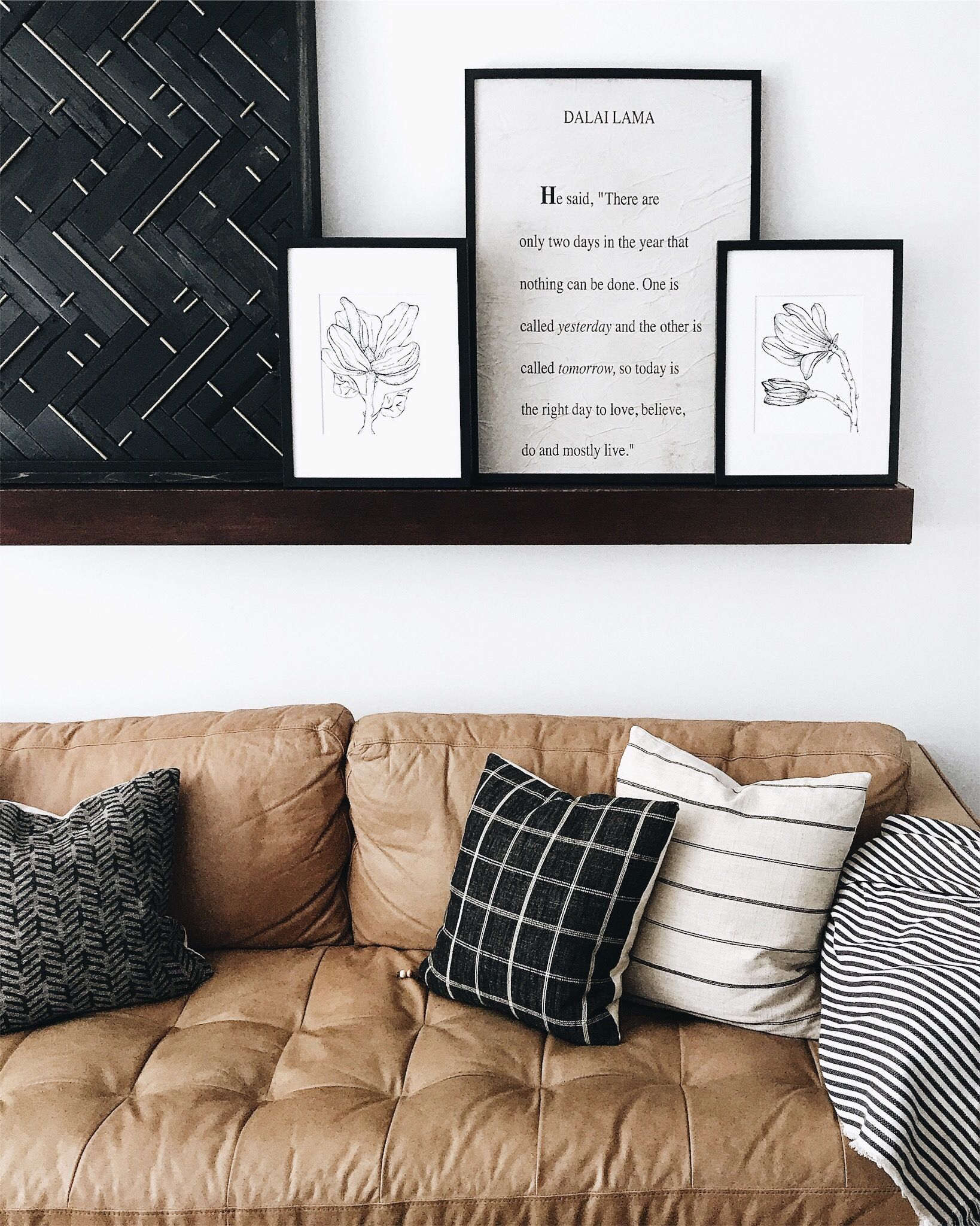 Diy West Elm Blackened Wood + Brass Wall Art Hack Throughout Let Whatever You Do Today Be Enough Wood Wall Decor (View 28 of 30)