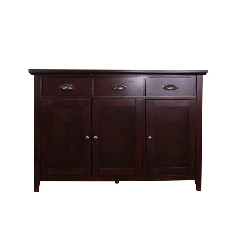 Donnieann Lindendale Espresso Sideboard/buffet Table 714160 With Regard To Stennis Sideboards (View 21 of 30)