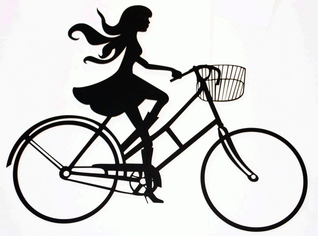Doodles – Wall Decor – Girl On A Bicycle Throughout Bike Wall Decor (Photo 25 of 30)
