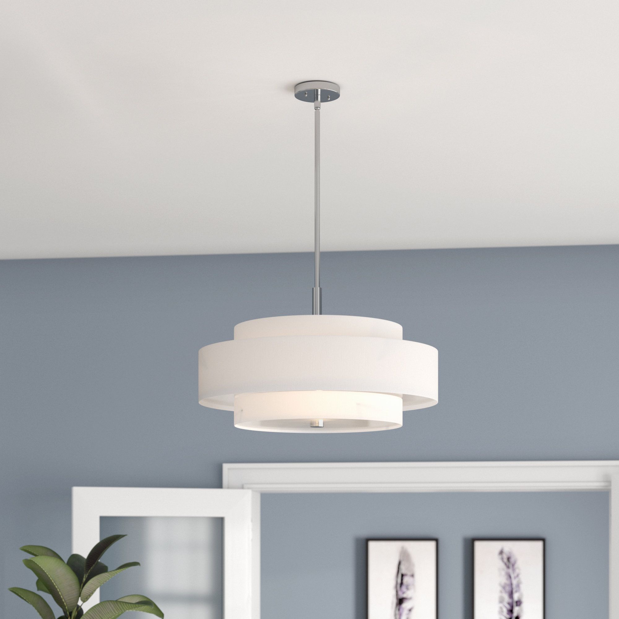 Drum Large (between 21" – 30" Wide) Chandeliers You'll Love Within Burton 5 Light Drum Chandeliers (View 26 of 30)
