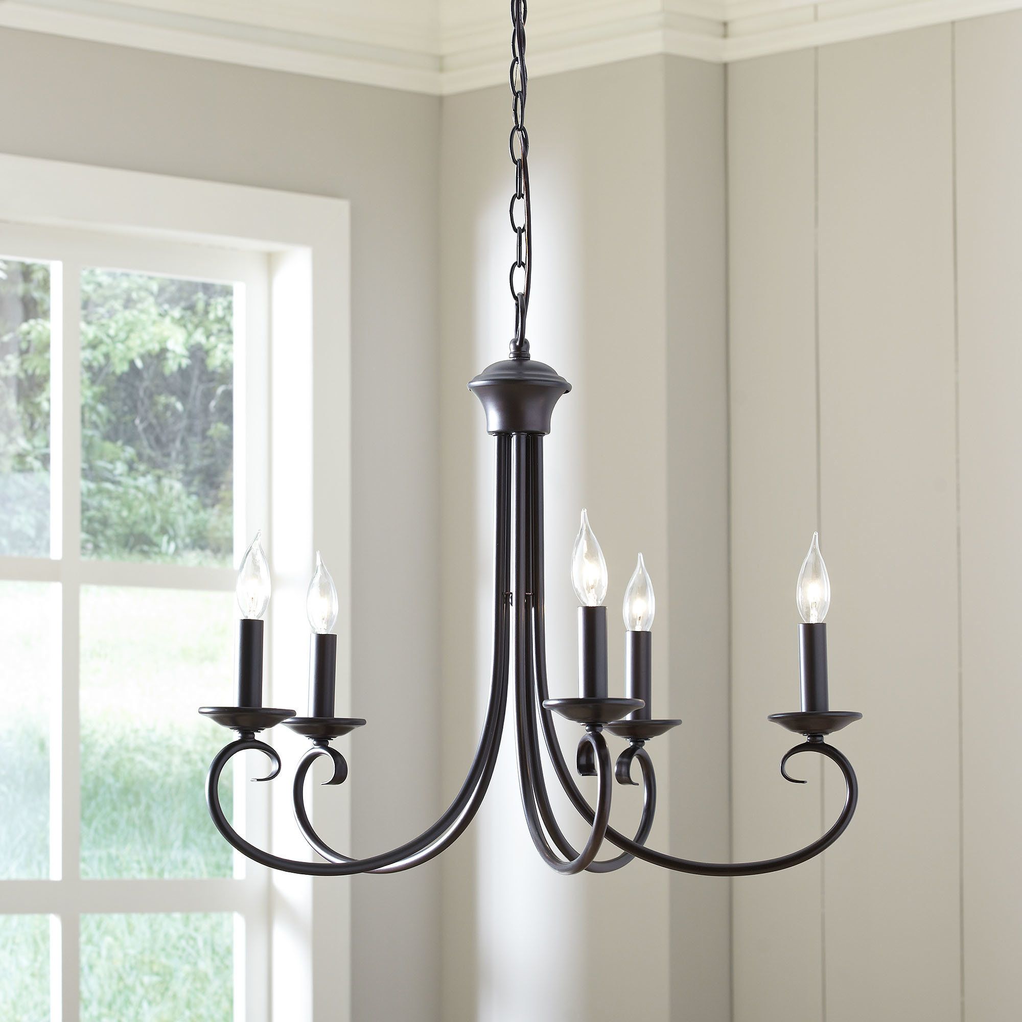 Edgell 5 Light Candle Style Chandelier Pertaining To Shaylee 5 Light Candle Style Chandeliers (View 7 of 30)