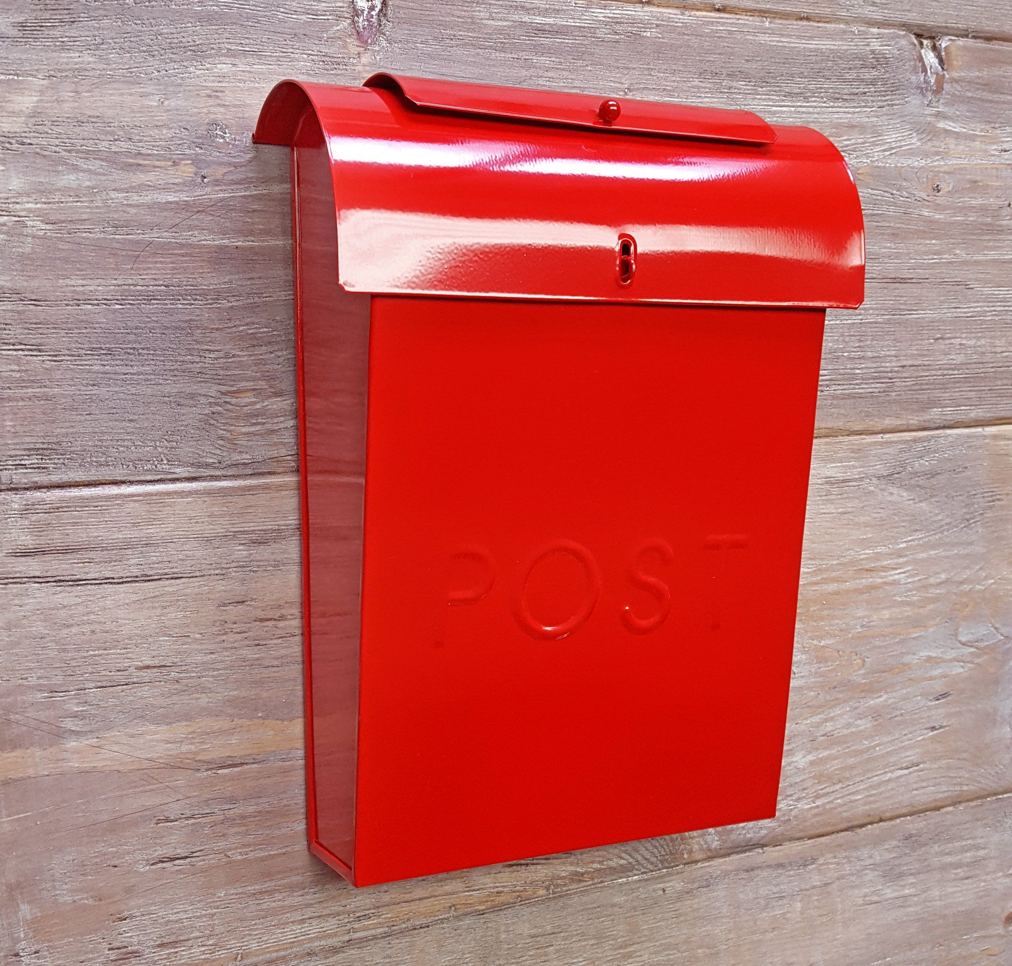 Emily Post Industrial Style Wall Mounted Mailbox | Products Pertaining To Lacordaire Wall Mounted Mailbox (View 11 of 30)